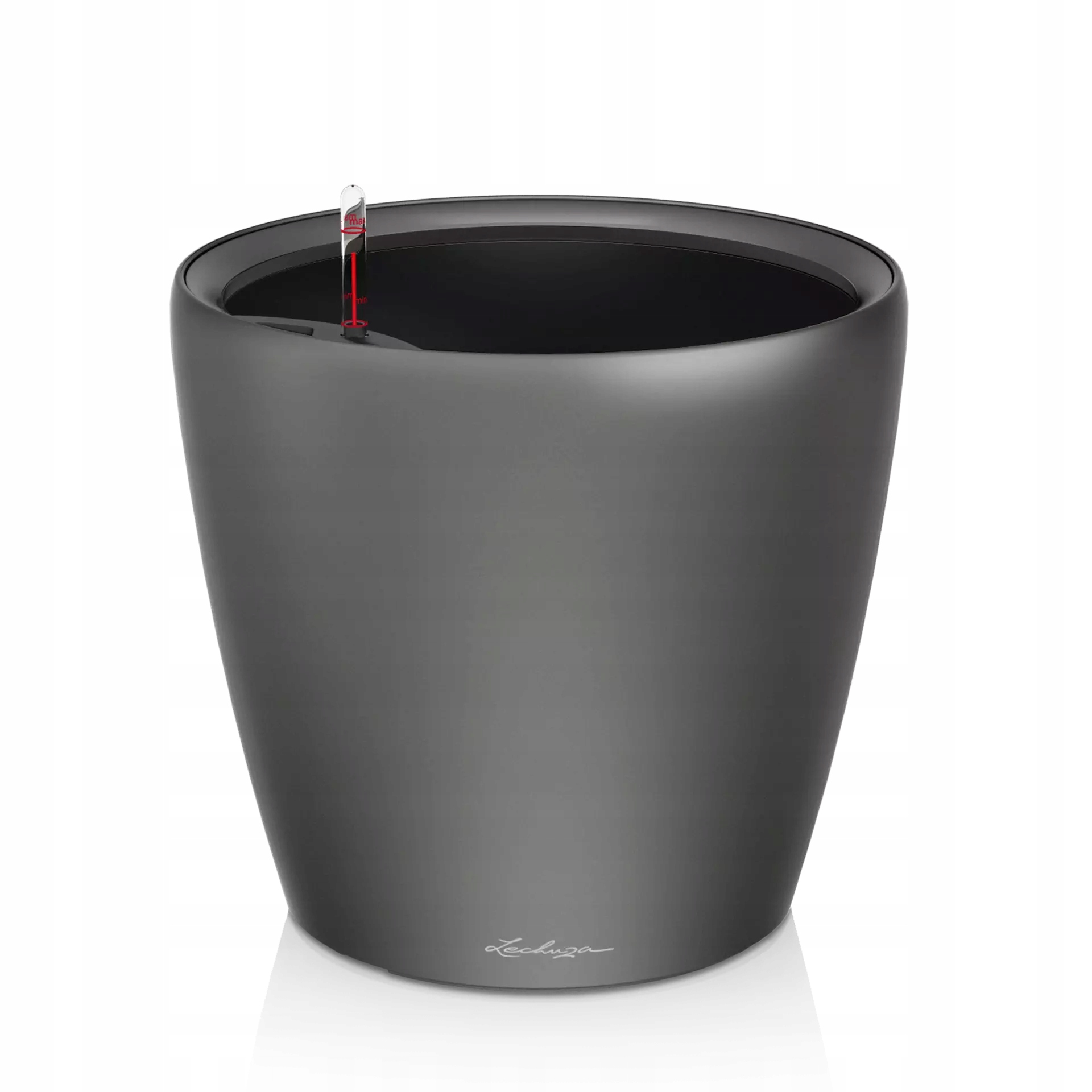 Kvetináč Lechuza Classico Premium Ls 35 Samozavlažovací Antracitový Metalický