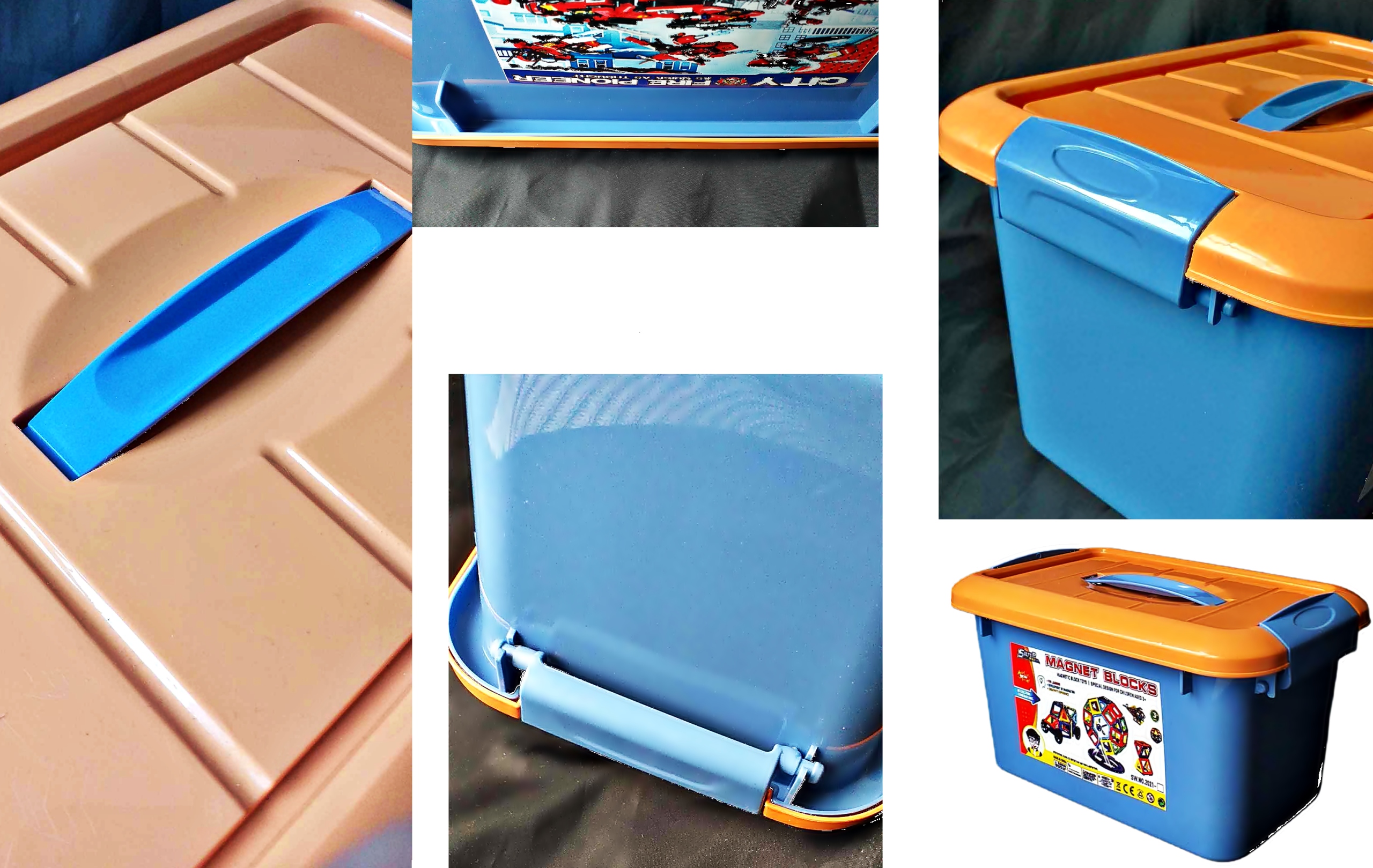 KLOCKI MAGNETYCZNE 114 el płytki GRATIS Bohater / Bajka Inny