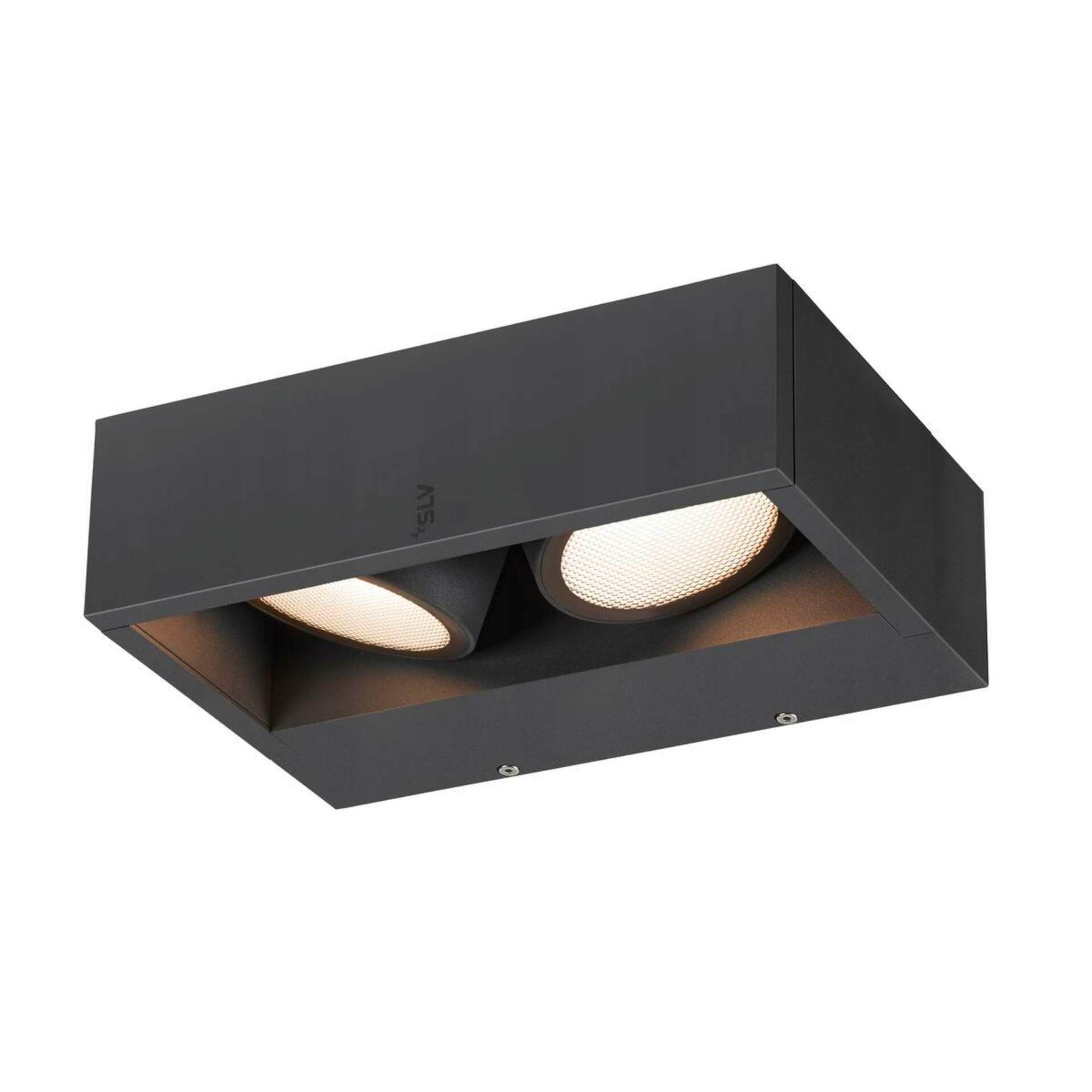 Vonkajšie nástenné svietidlo Slv Eskina Frame Wl double 27W antracit 3000/400