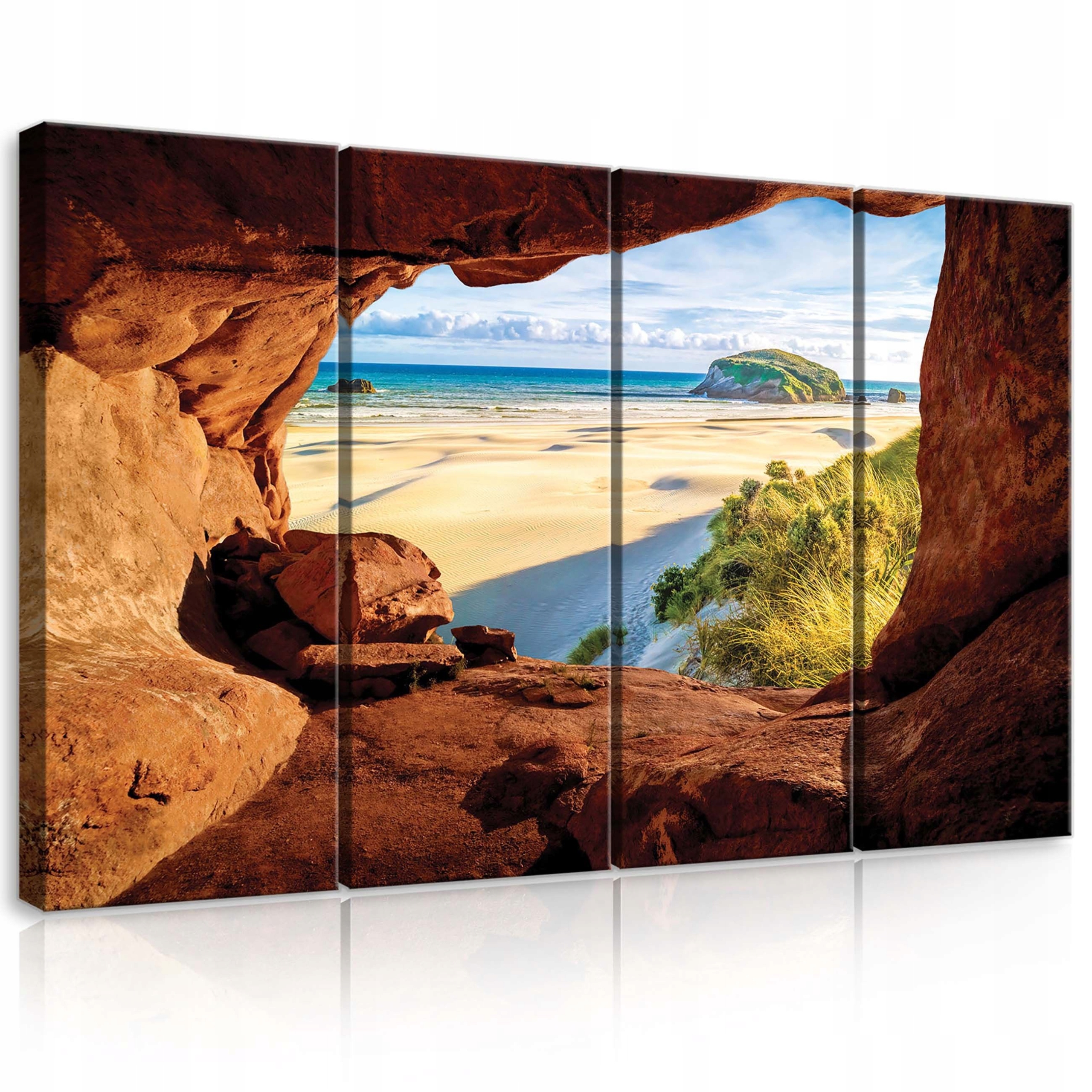 Obraz 120x80 Morská krajina jaskyňa pláž oceán príroda pokoj slnko