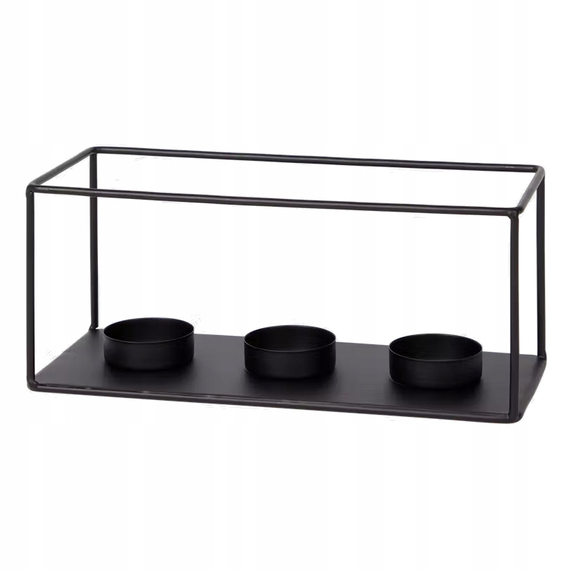 

Świecznik Metalowy Na Tealight Podgrzewacze 3 szt