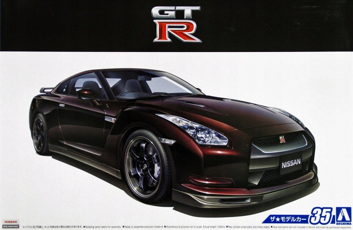 Aoshima Nissan Gt-r R35 Spec.V 2009 1:24