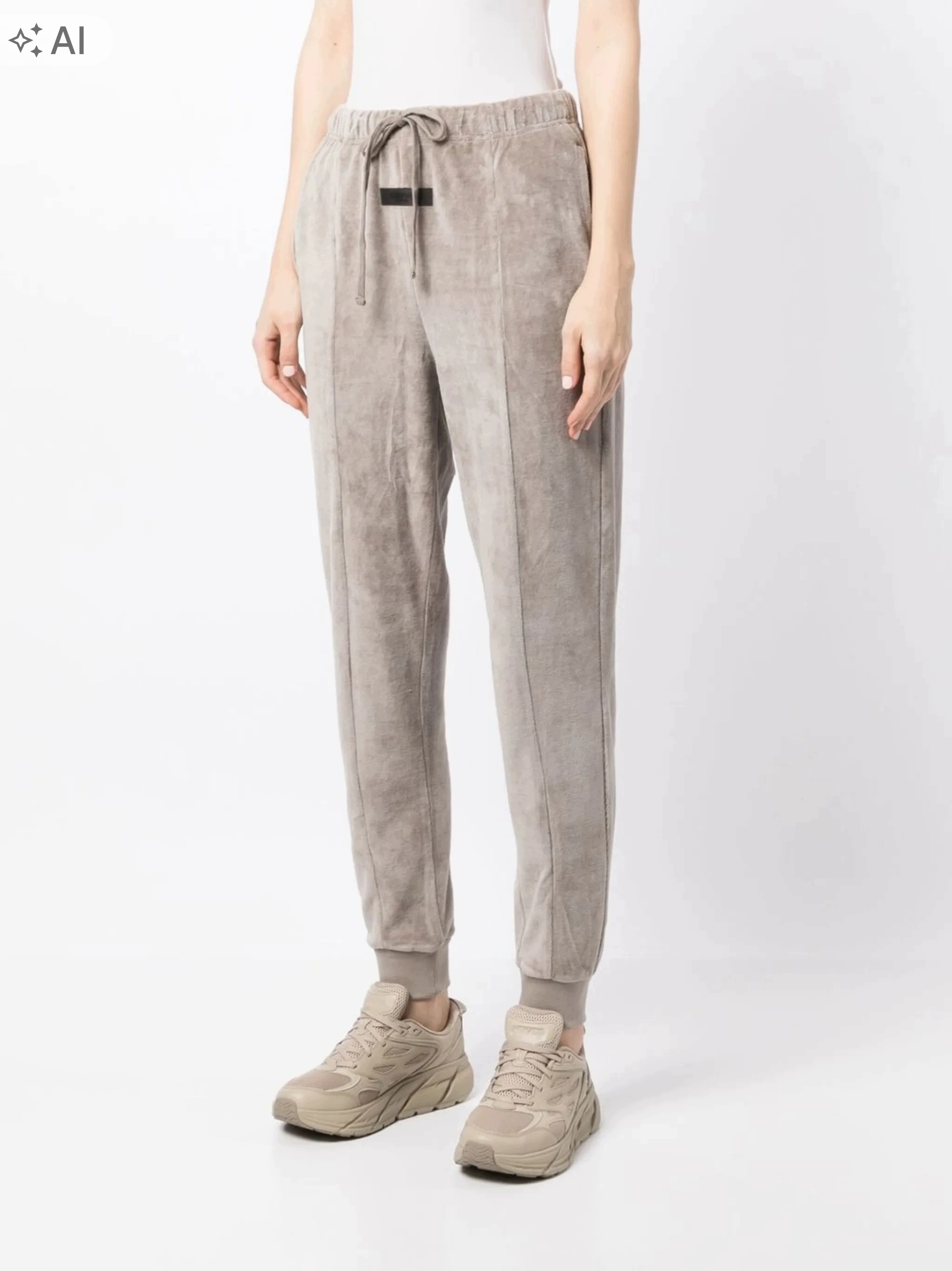 Dámské velurové kalhoty Fear of God Essentials Xxs