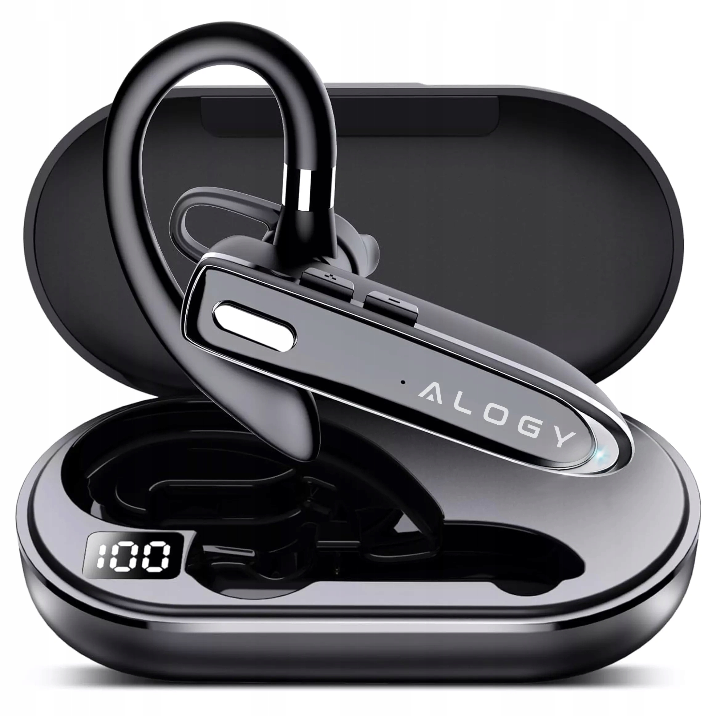 Bluetooth Sluchátko 5.1 Alogy Bezdrátový Headset, 12 Hodin Hovoru