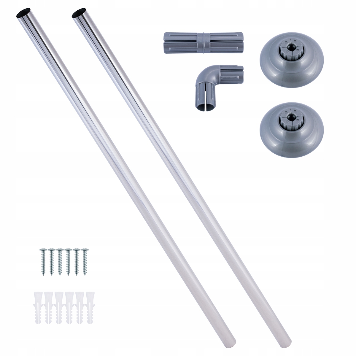 DRĄŻEK PRYSZNICOWY DO ZASŁONY NAROŻNY CHROM BESSER