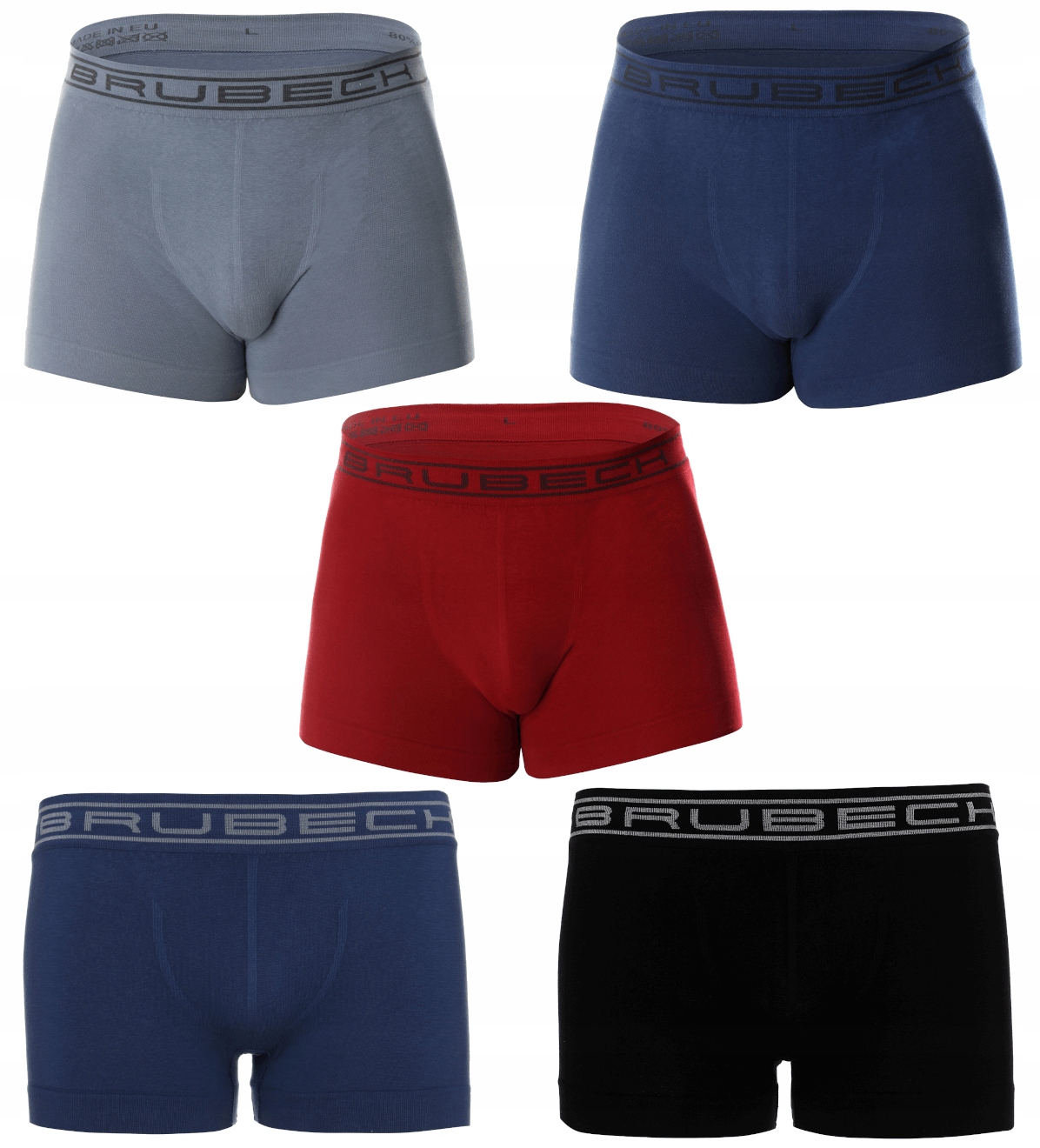 

Bezszwowe Bokserki Shortbox Brubeck |5-PACK| XL