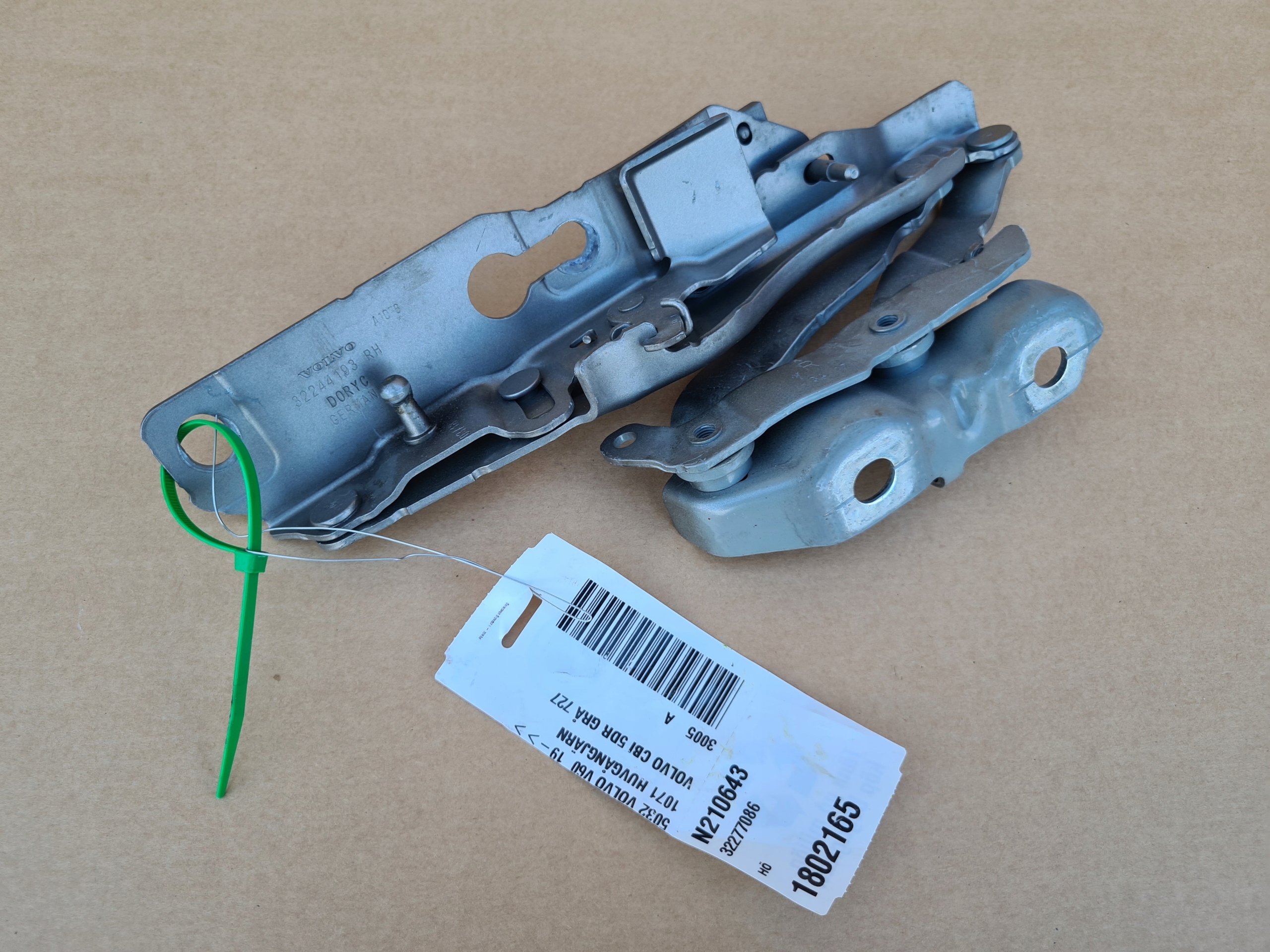right hinge bonnets VOLVO V60 II S60 III colour 727