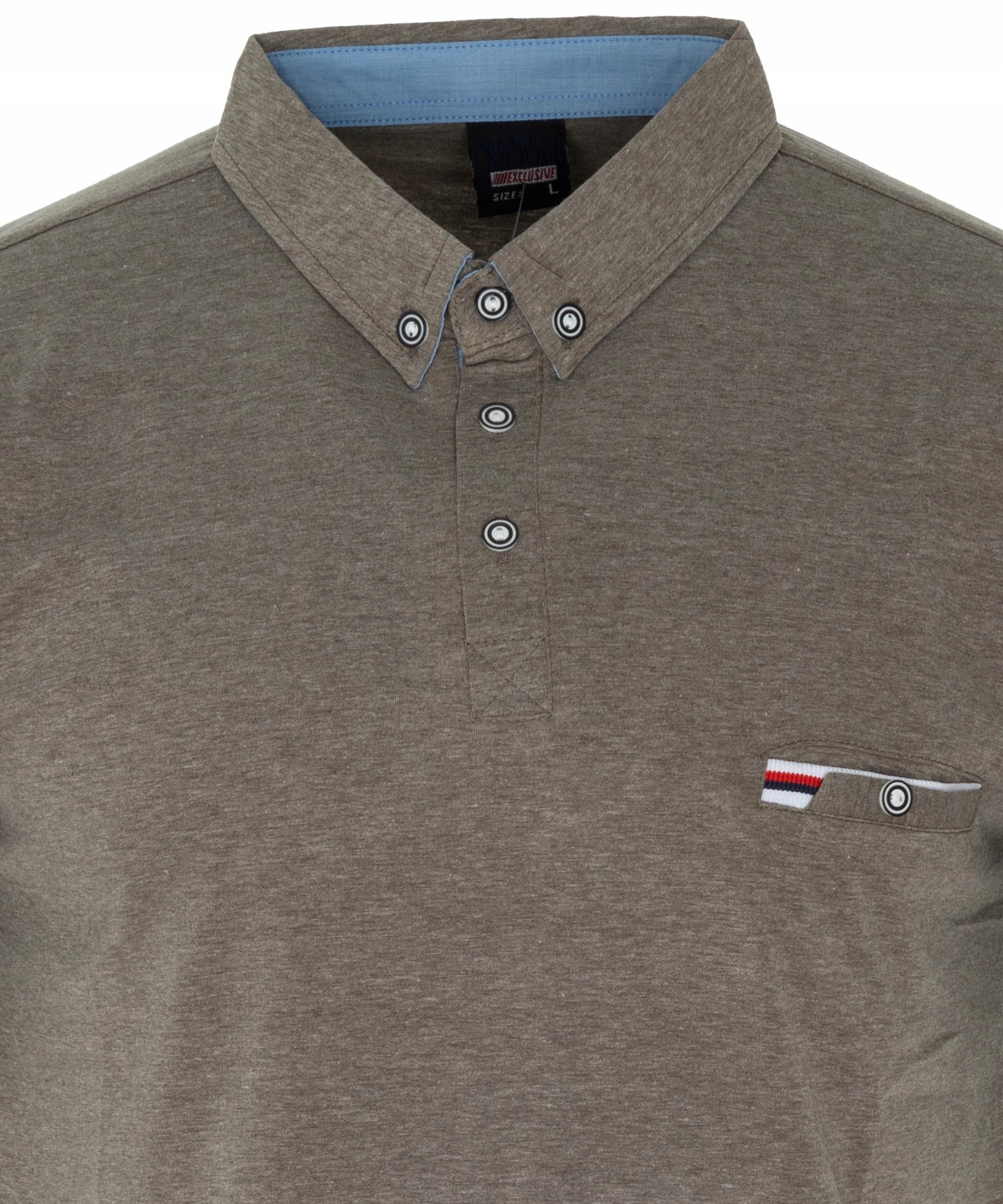 KOSZULKA męska POLO OLIWKOWA z kieszonką rozmiar 3XL Marka inna