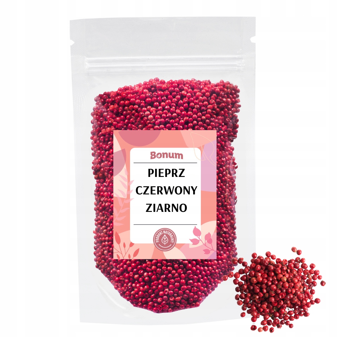 Levně Pepř Červený Aromatické zrno Přírodní čerstvý 500g Bonum