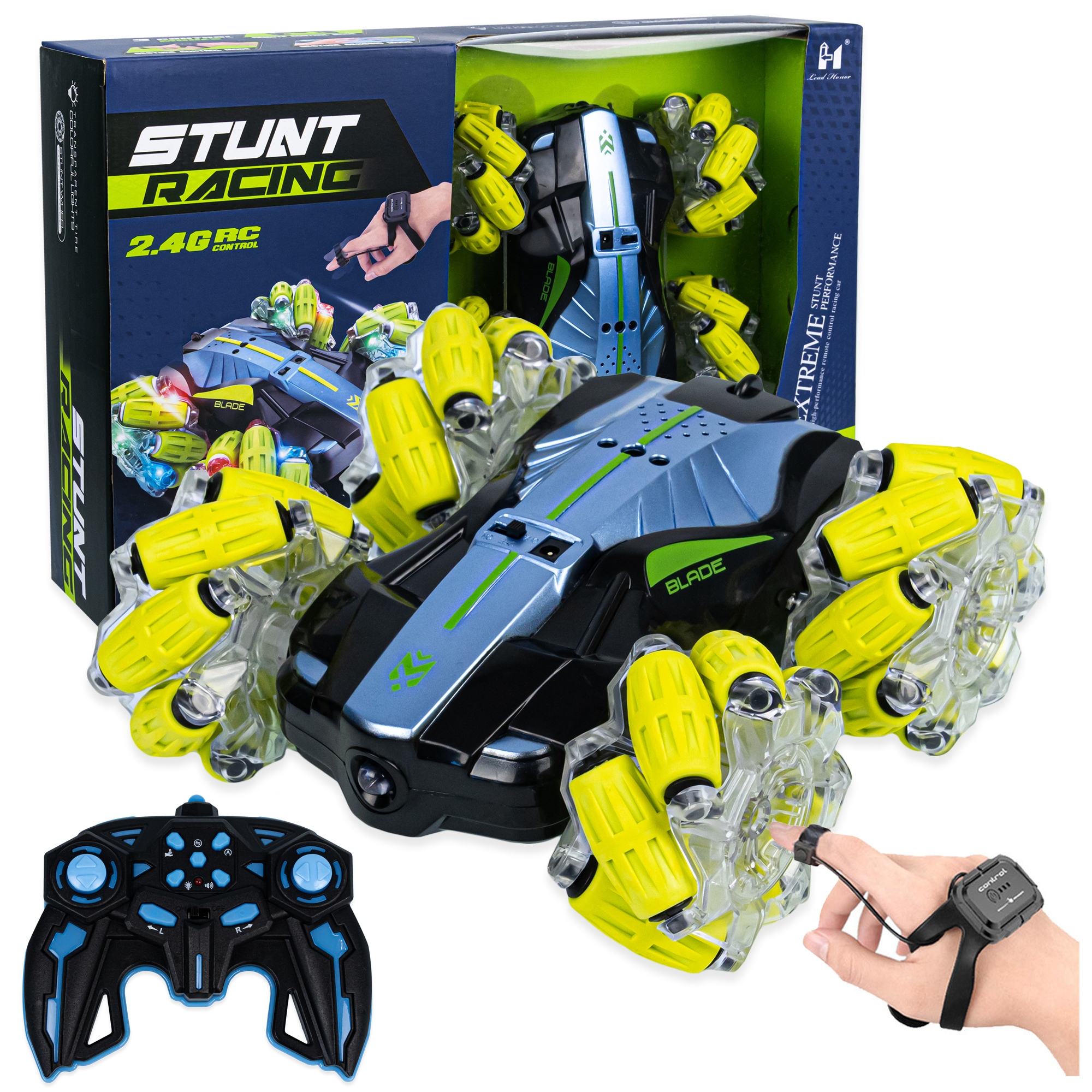 

Samochód Twister Led Sterowany Gestem Ręki Pilot