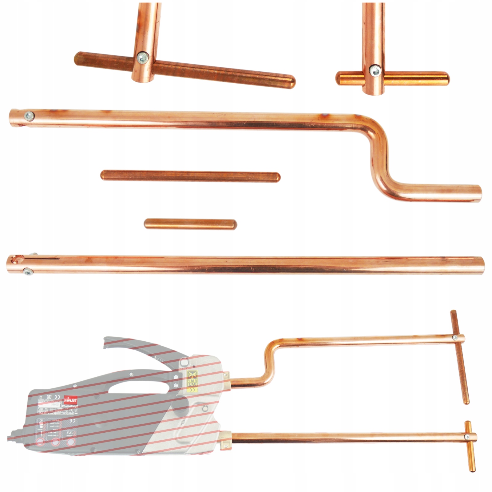 Ramena s elektrodami pro klešťovou svařovací stroj Modular Telwin XA9 500 mm