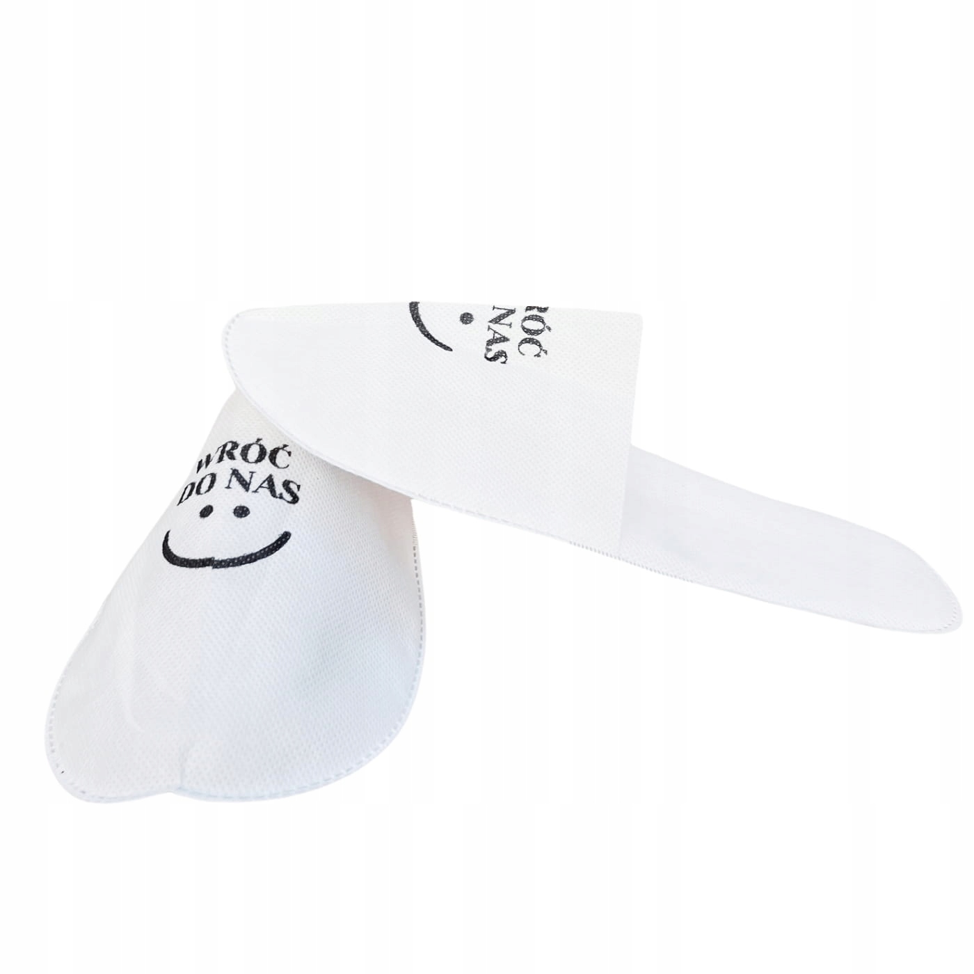 Papuče „Vrať se k nám“ Univerzální Bílé 50 párů Qms Line Silver