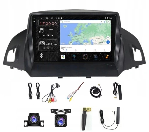 Autorádio S Navigací Carplay Gps Android Ford C-max Kuga 2012-19 6GB 128GB Sim