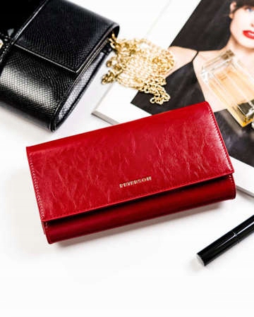 Dámská kožená peněženka na karty s Rfid ochranou