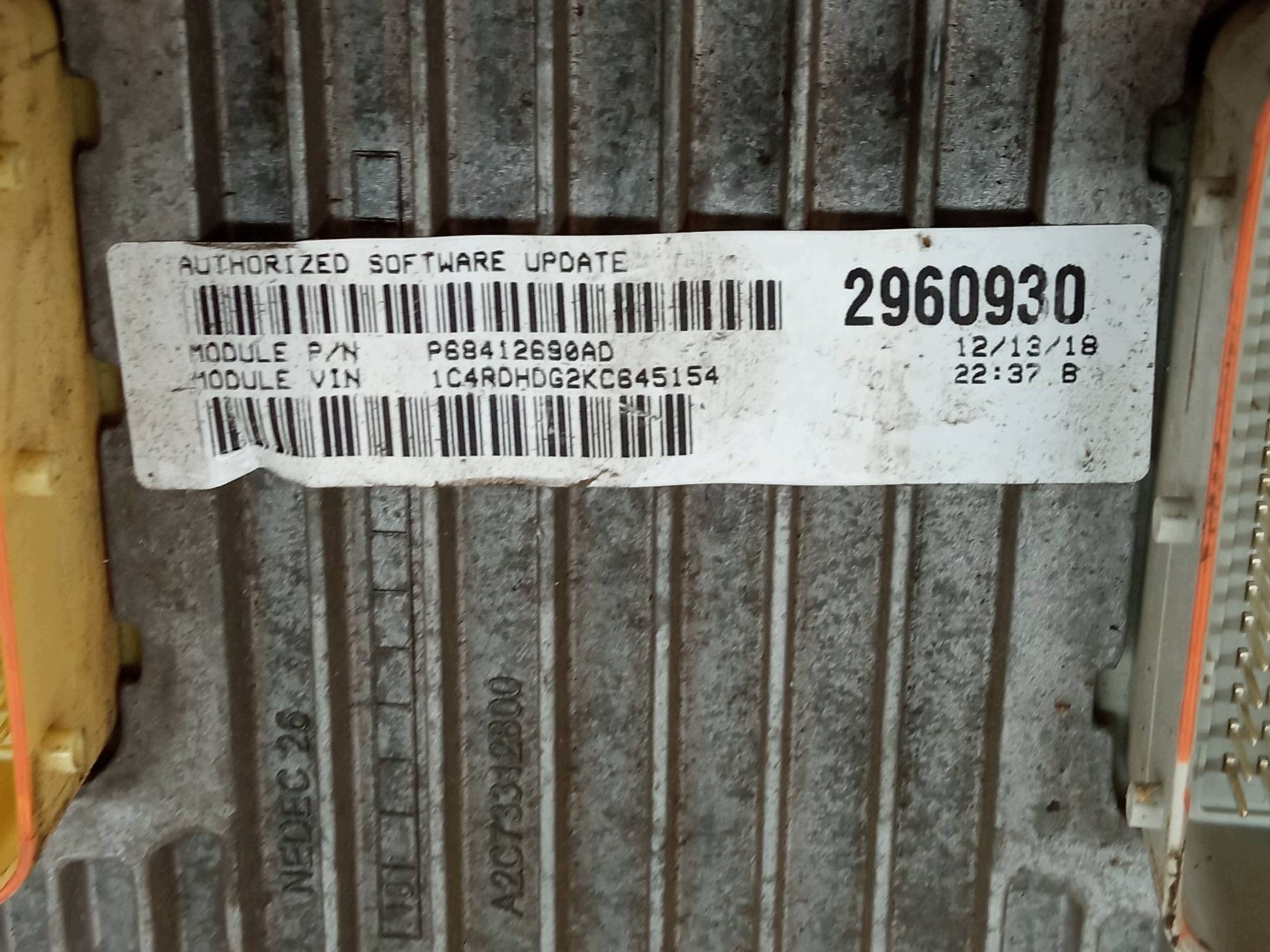 centralina motore 68330924AA 3.6 293KM Dodge Durango III (2010- )