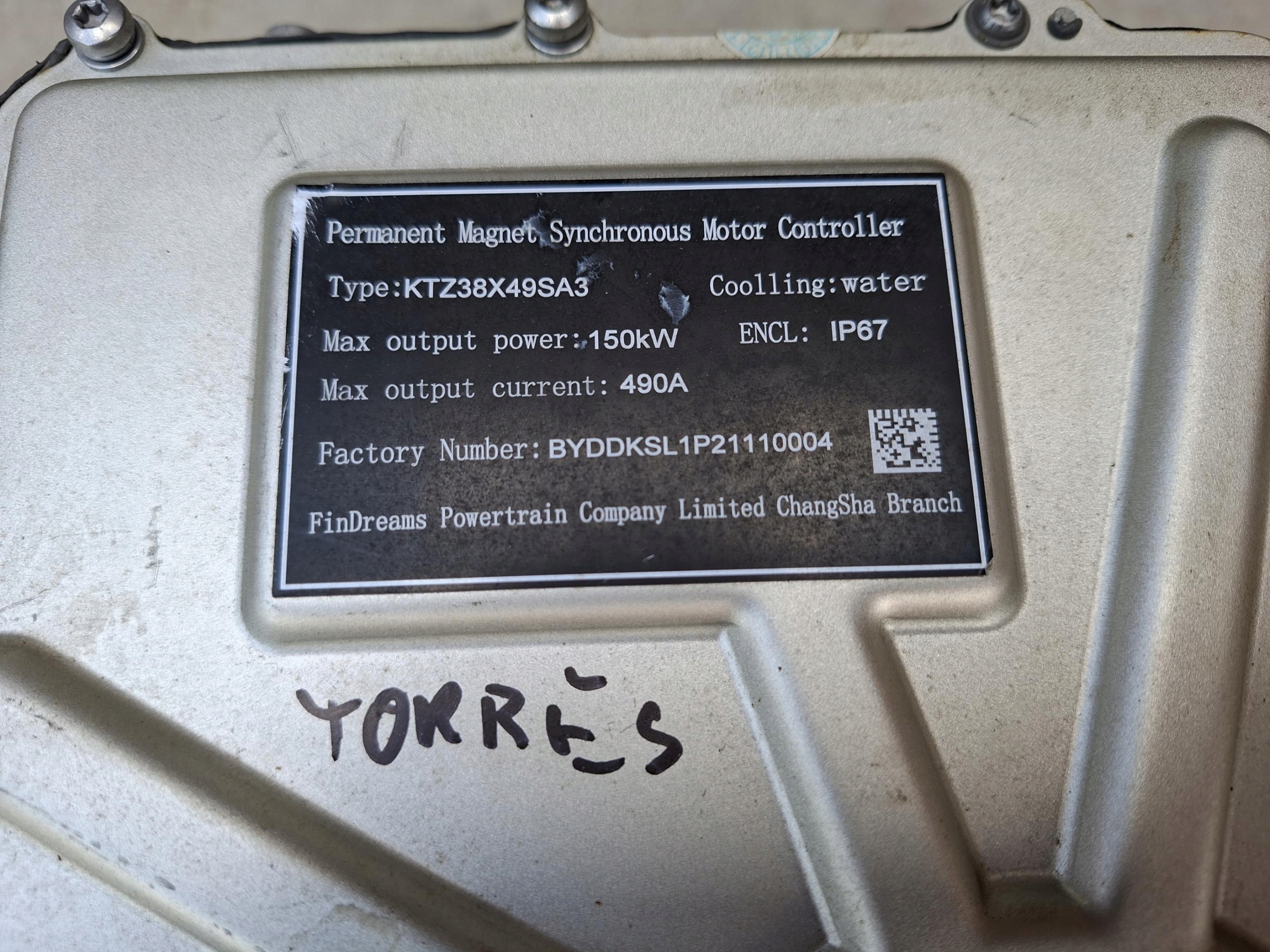 engine electrical KPZ38X49SA3 150kW + control SSANGYONG KGM TORRES EVX