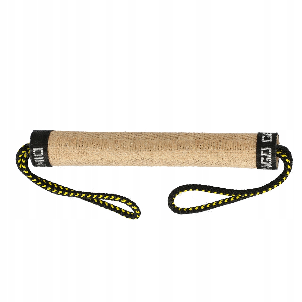 

Gryzak szarpak z juty w kształcie walca z dwoma uc