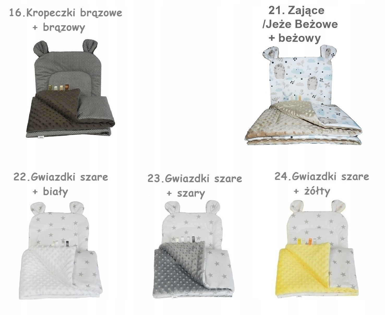 Koc Minky 100x135 + Podusia MIŚ Przedszkolaka Szerokość produktu 100 cm