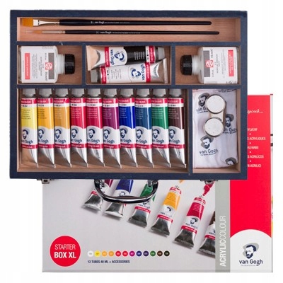 Akrylové barvy Van Gogh Starter Box XL, 12 x 40 ml