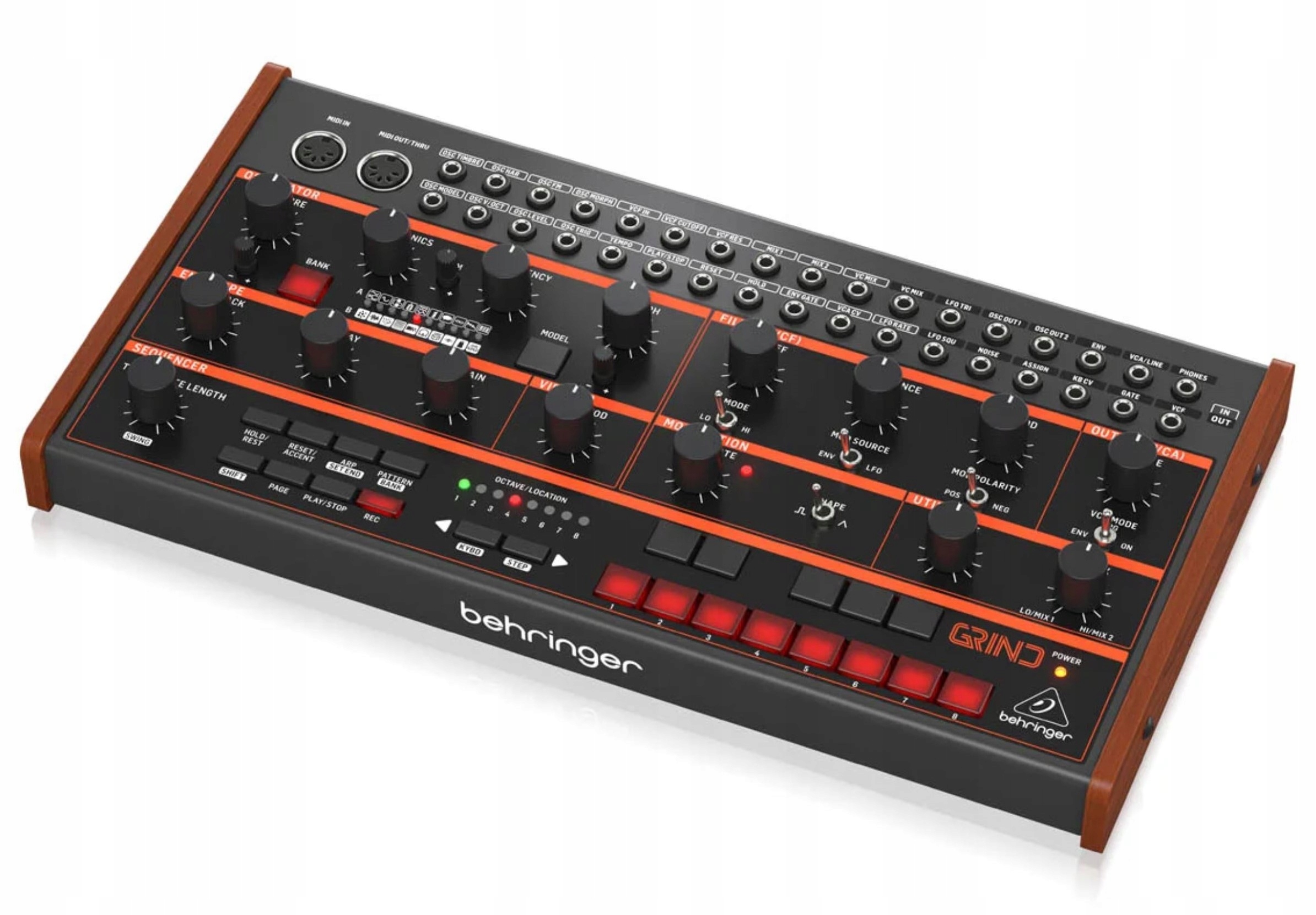 Behringer Grind hybridní syntezátor s 24 generátory zvuku