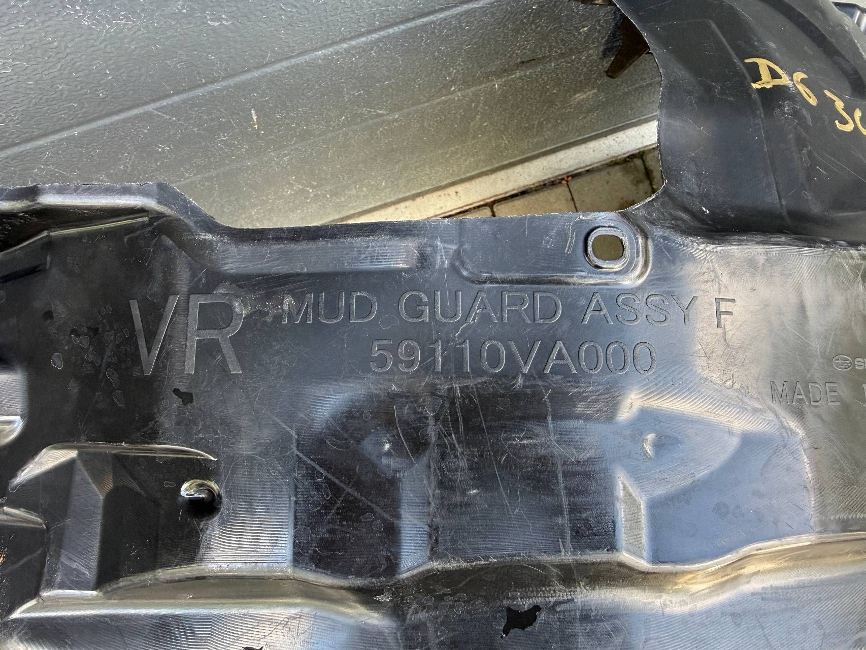 SUBARU LEVORG 15- mudguard front front right 59110VA000