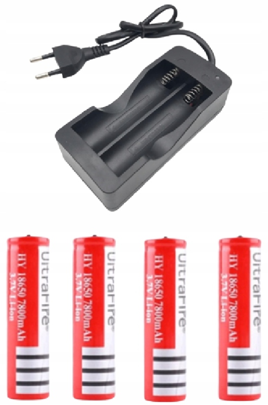 Akumulator OGNIWO 18650 7800mAh 3.7V + ładowarka