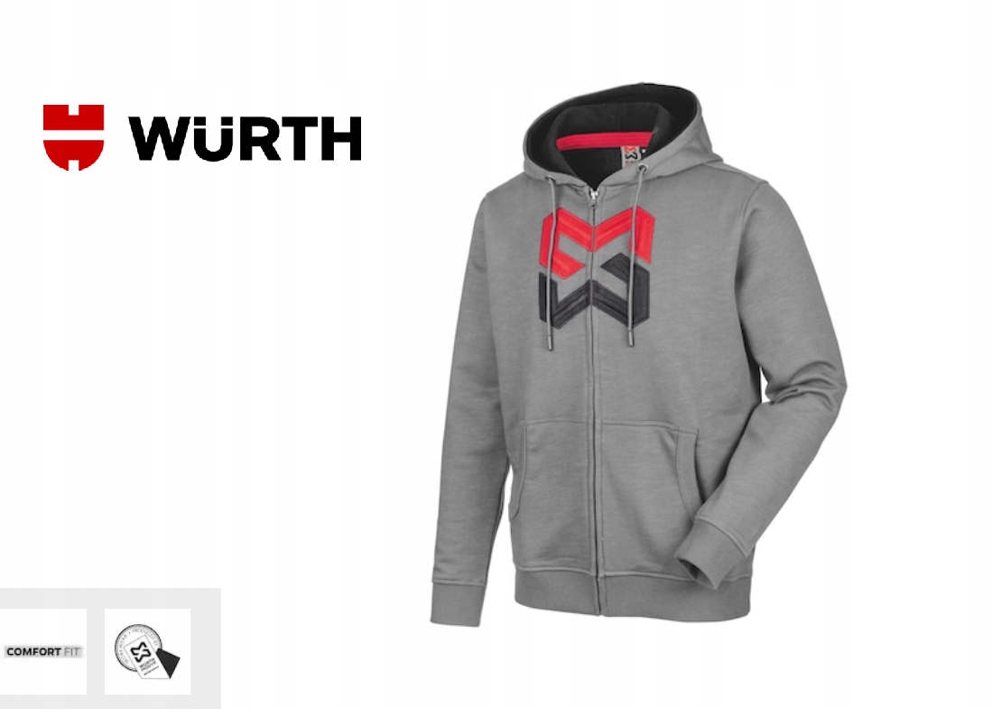 Bluza Robocza Wurth Modyf Hoody Logo Szara R.m