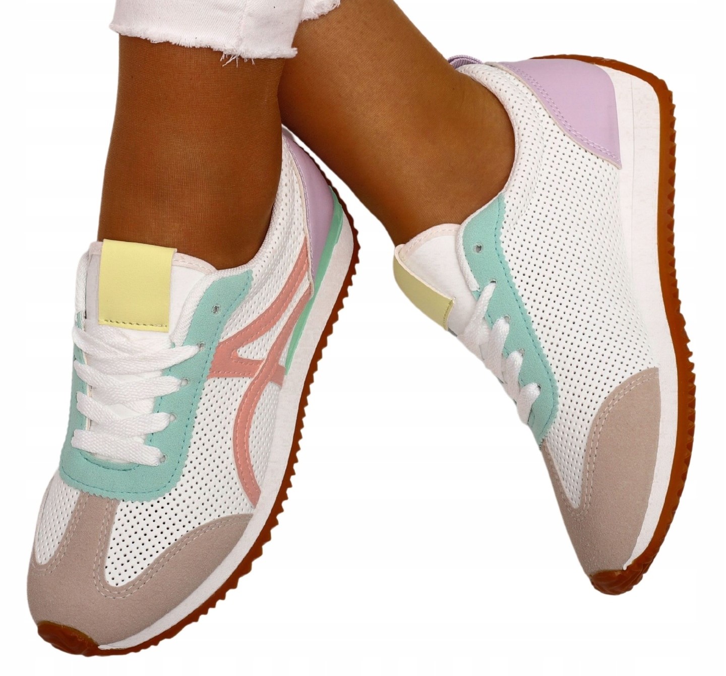 Buty Sportowe Damskie Lekkie Adidasy Sneakersy Kolorowe