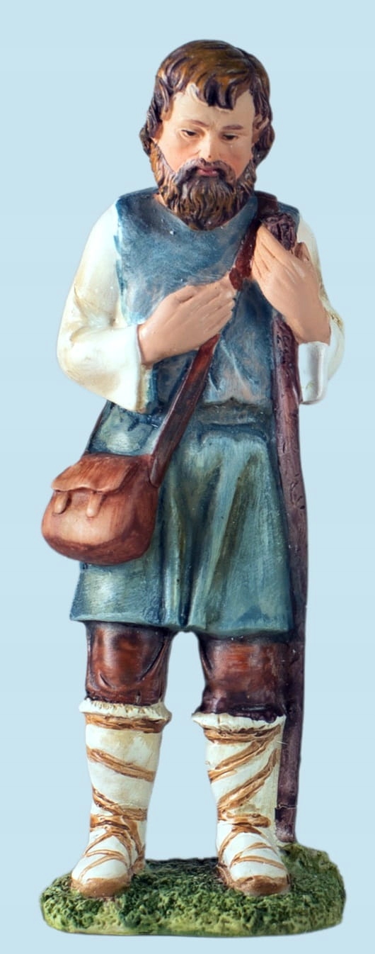 

Wędrowiec z kijem do Szopki, do figur o wys. 15cm