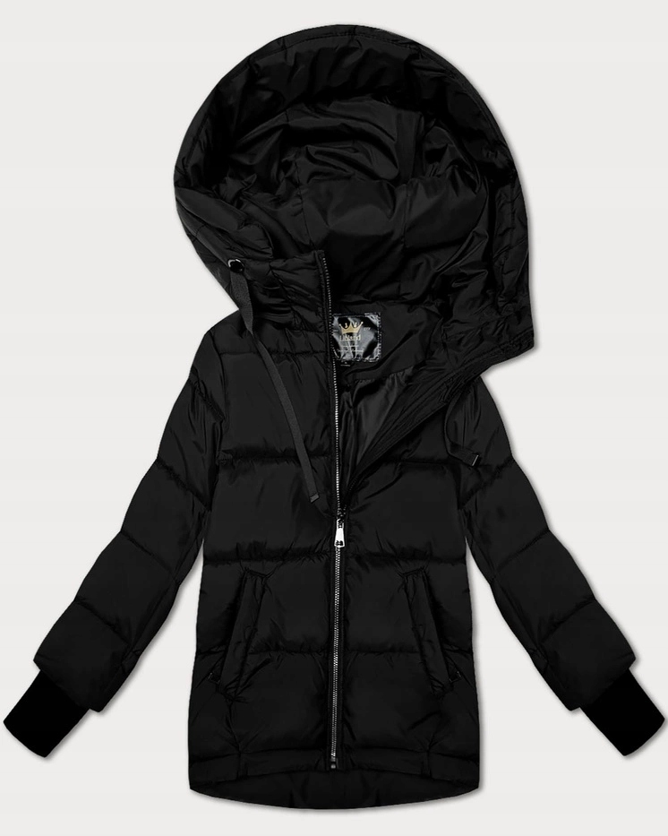 Prošívaná Přechodová Bunda 7747 Černá XL (42)