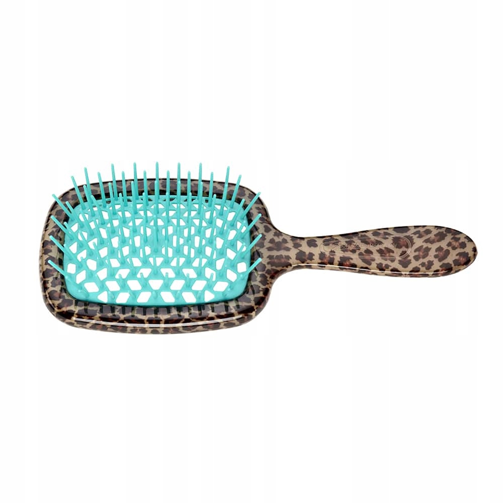 Janeke Superbrush Leopard Szczotka do rozczesywania niebieska SP230MAC Tse