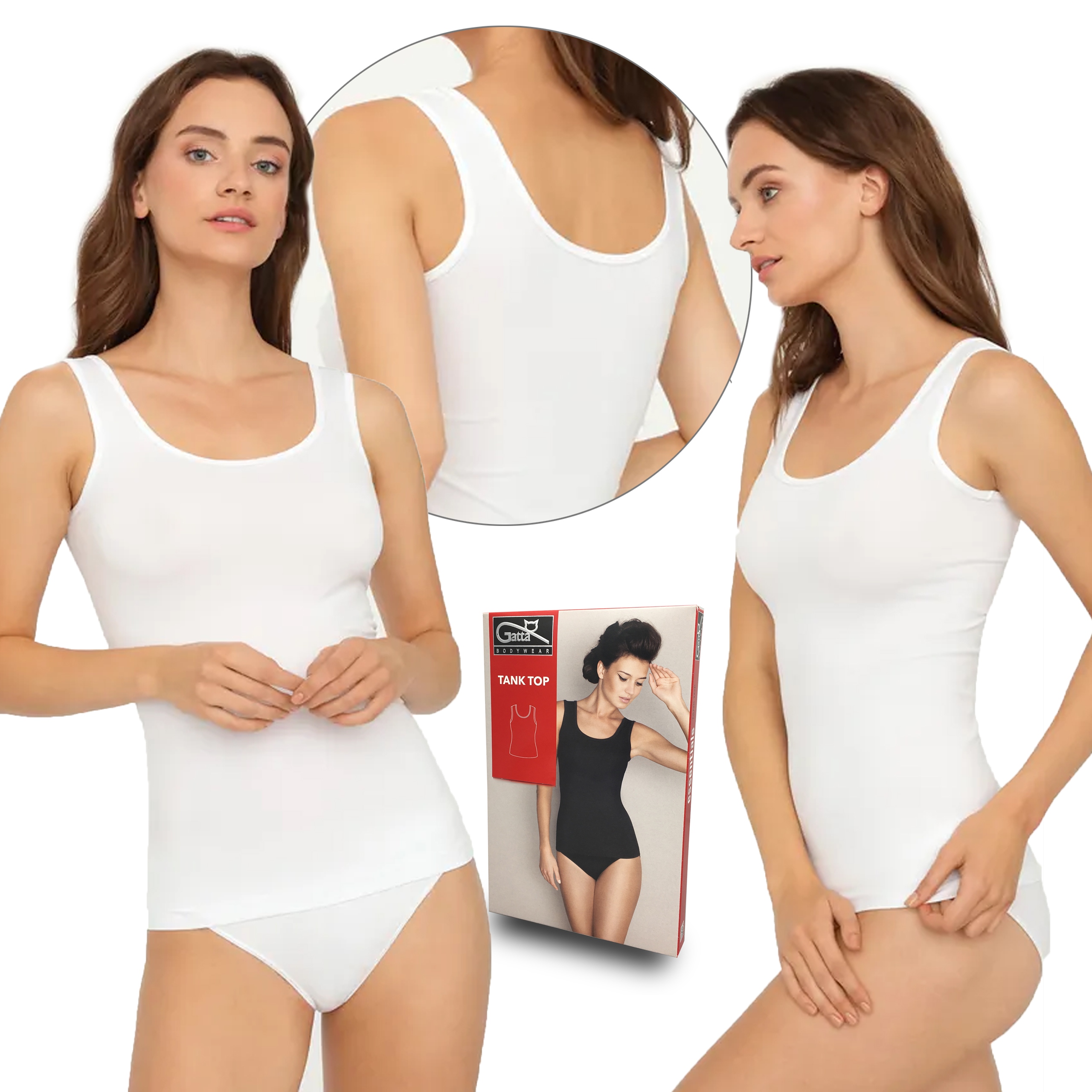 

Koszulka na ramiączkach Gatta Tank Top, biały, L