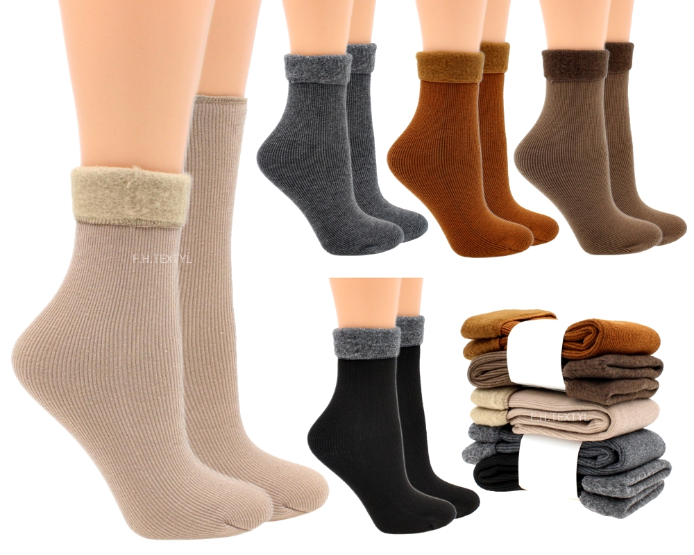 

5X Ciepłe Skarpety Termiczne Wełniane Grube Angora