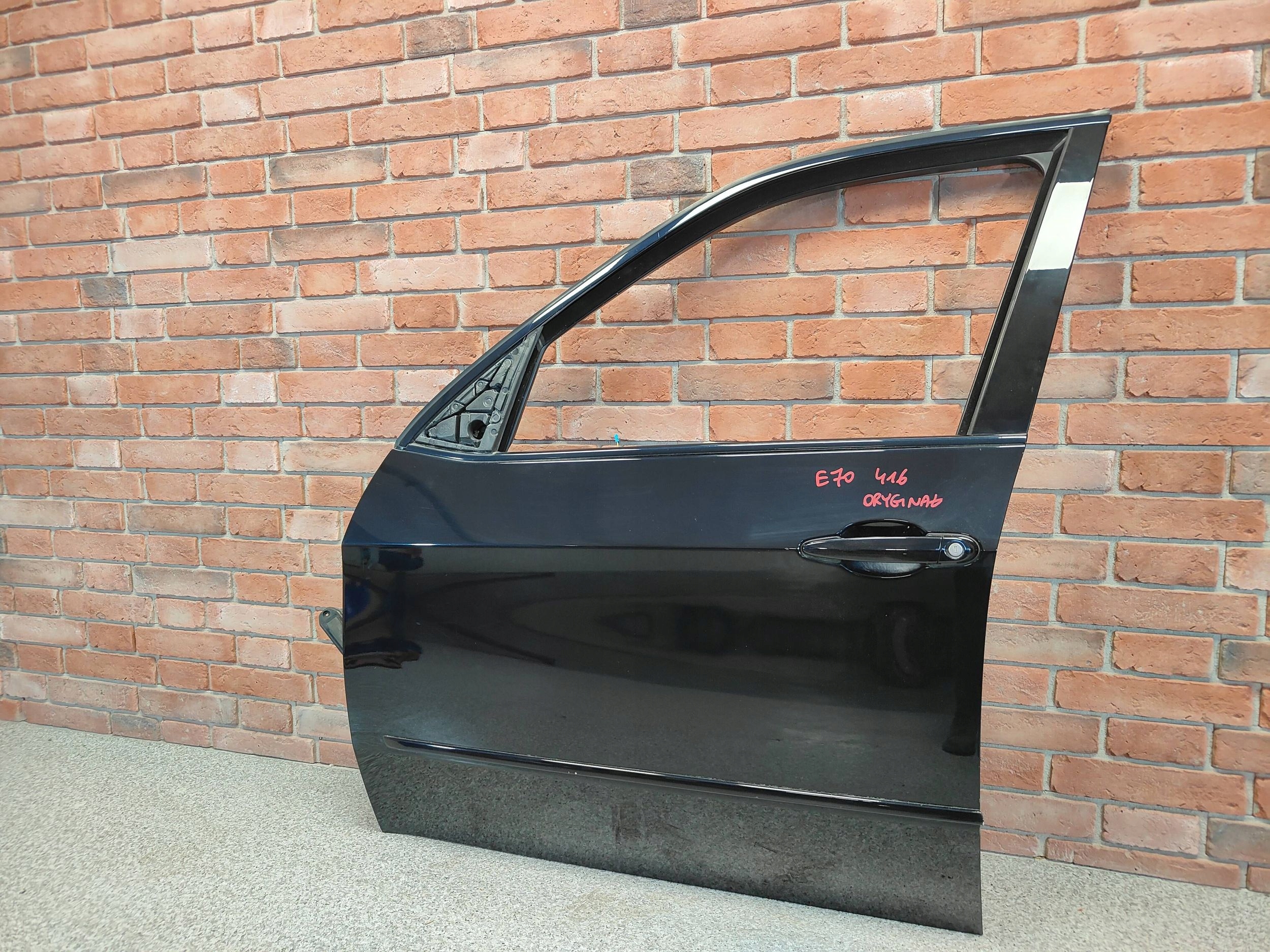 DRZWI LEWY PRZÓD LEWE PRZEDNIE BMW X5 E70 416 CARBONSCHWARZ