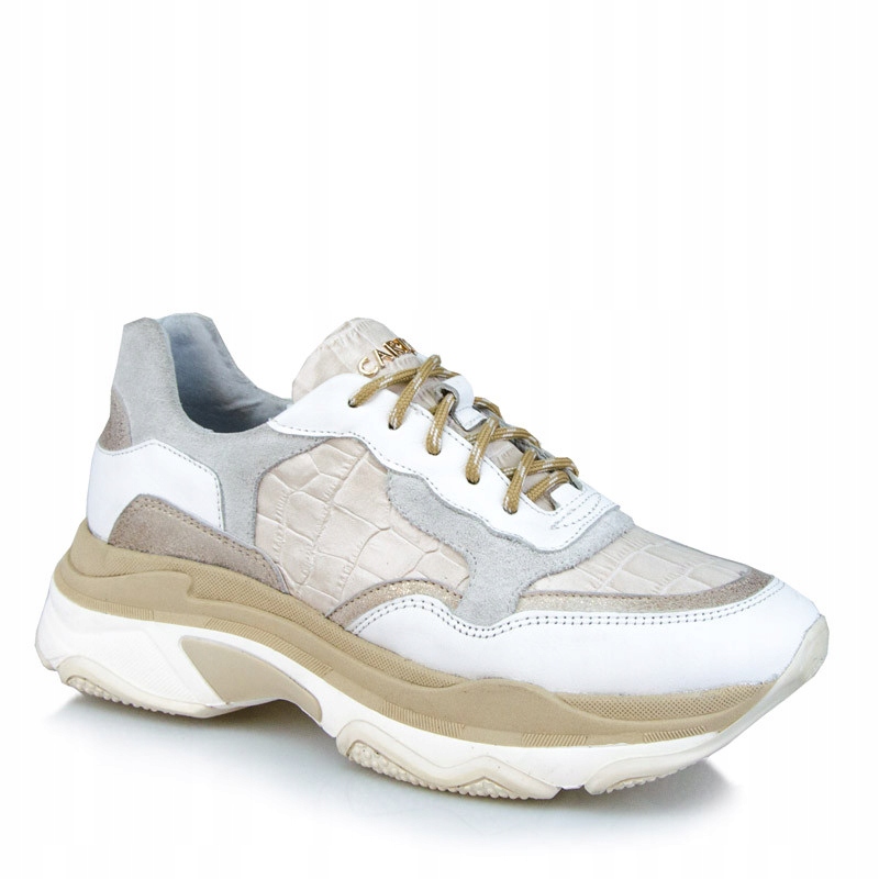 

Carinii B5788 Adidasy Sneakersy Skóra Beżowe