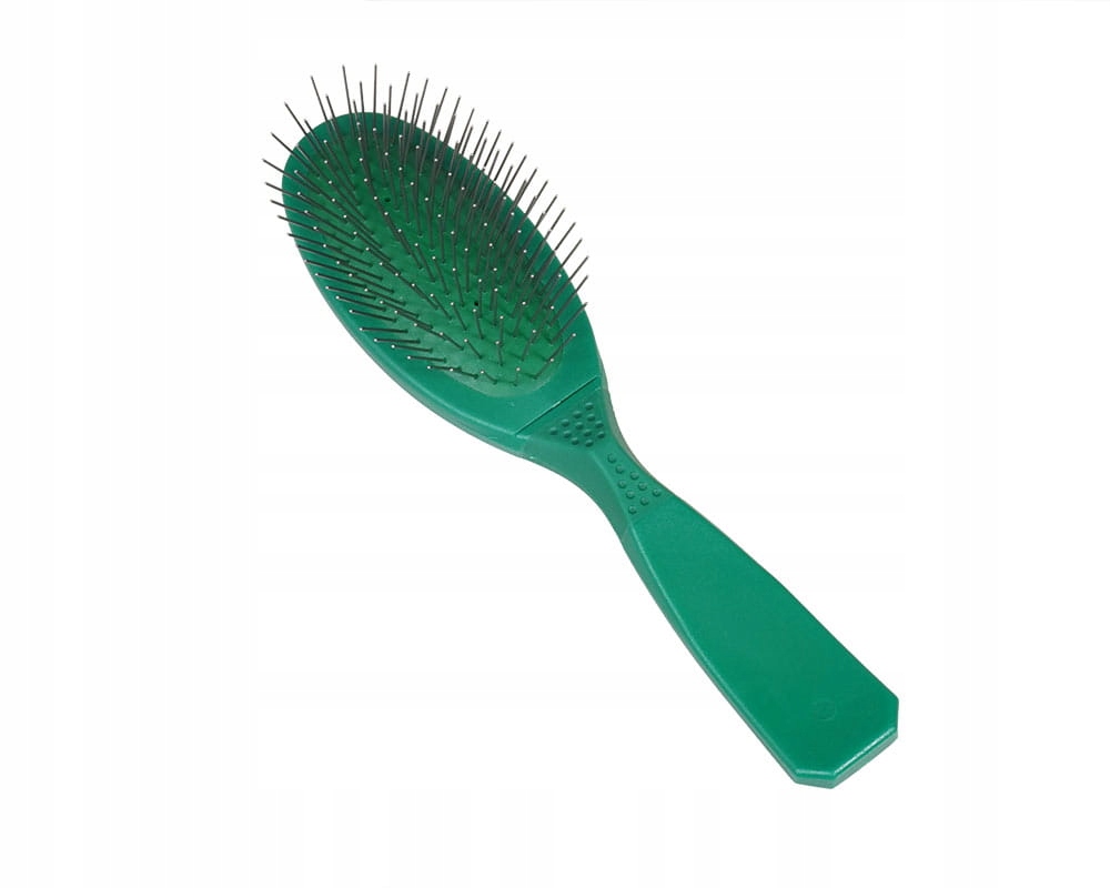 Levně Kartáč Pin Brush malý (s) – tmavě zelený, středně měkký – značky Madan's