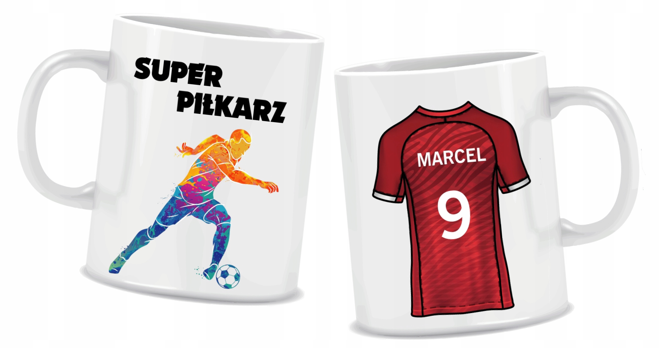 

Kubek Super Piłkarza z imieniem i numerem 330 ml