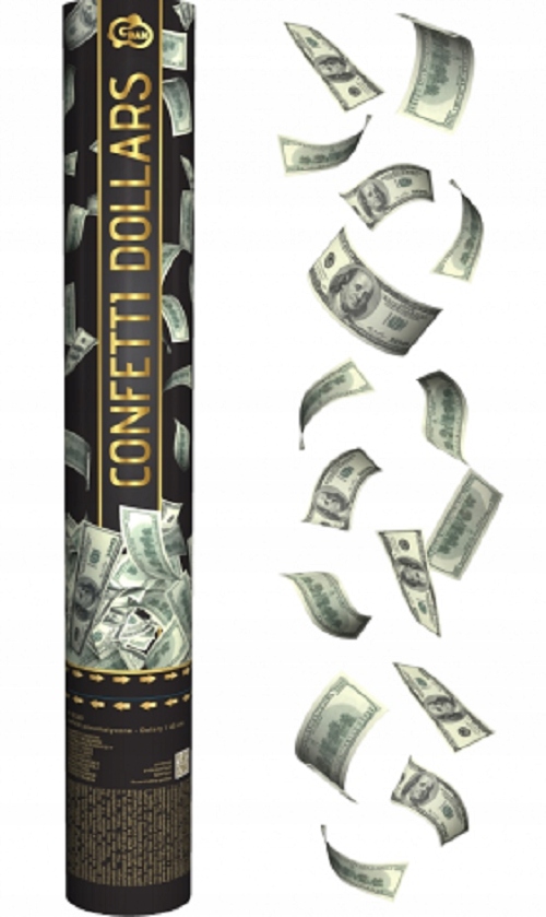 

Tuba strzelająca Konfetti dolary 40cm