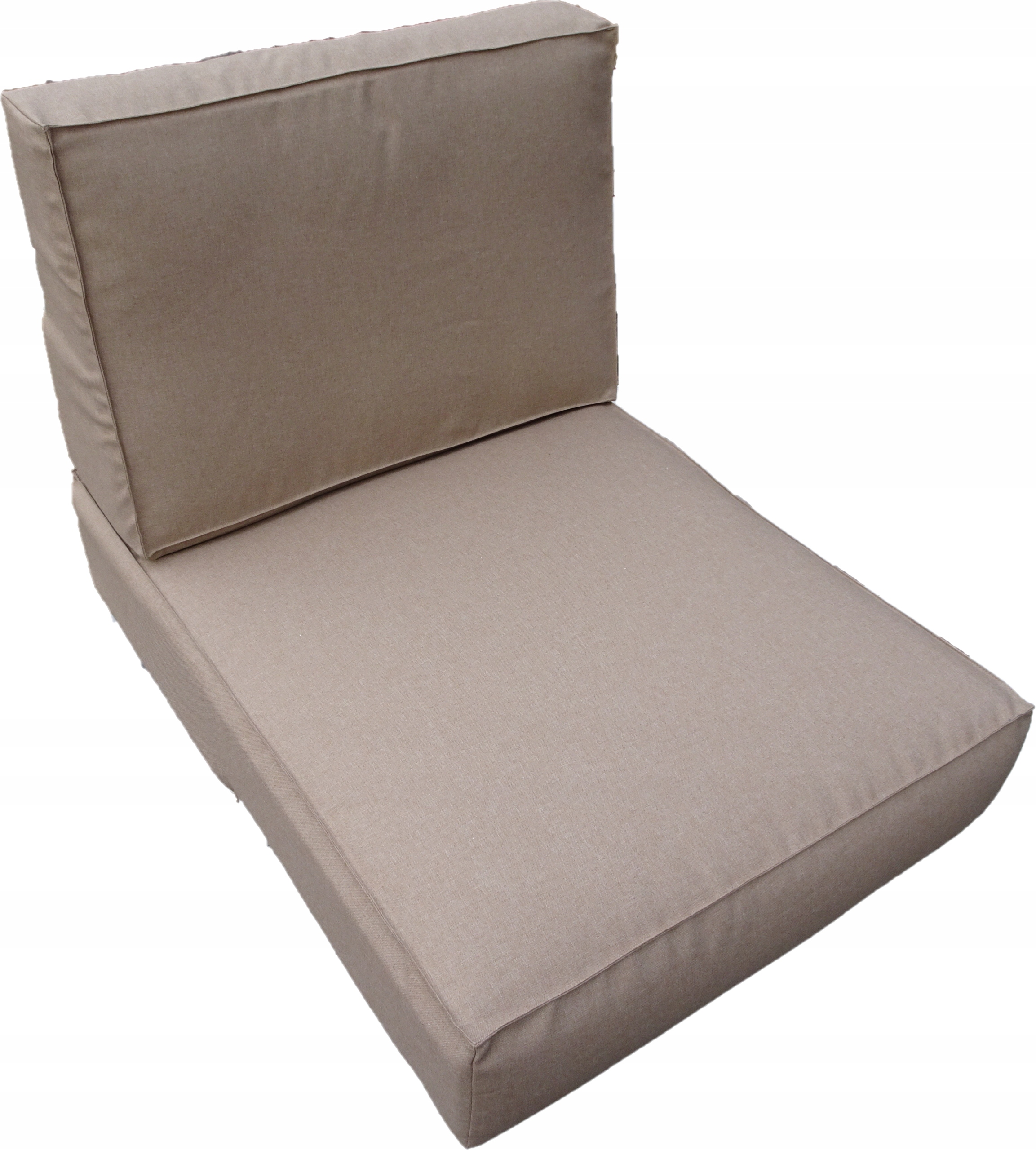 Poduszki na pół Paletę kpl 2 sztuki 80 x 60 Silver Cappuccino