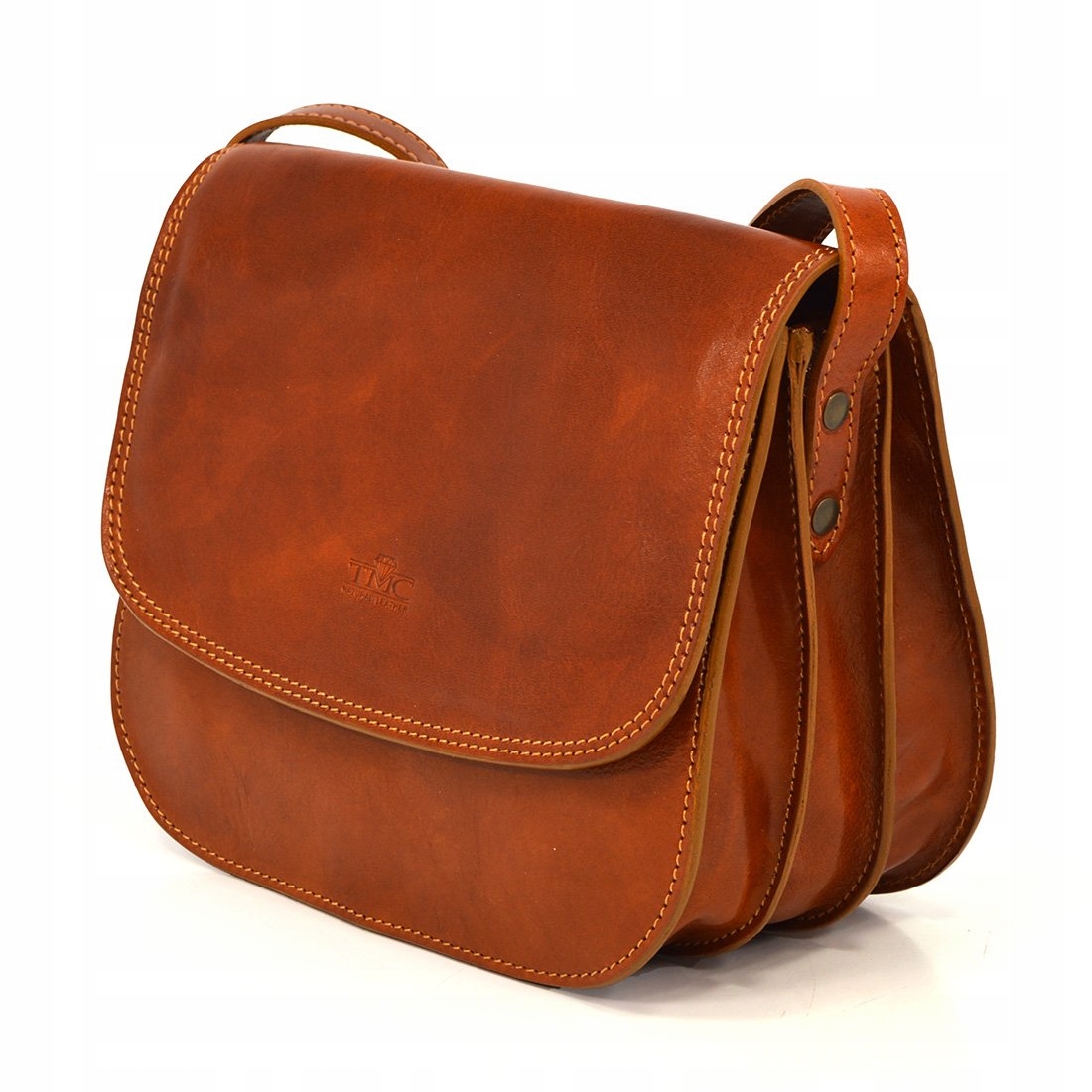 Duża i pakowna listonoszka, torebka przez ramię Marka Vera Pelle