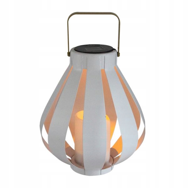 

Lampa Solarna Latarenka ogrodowa Led 25,7cm biała