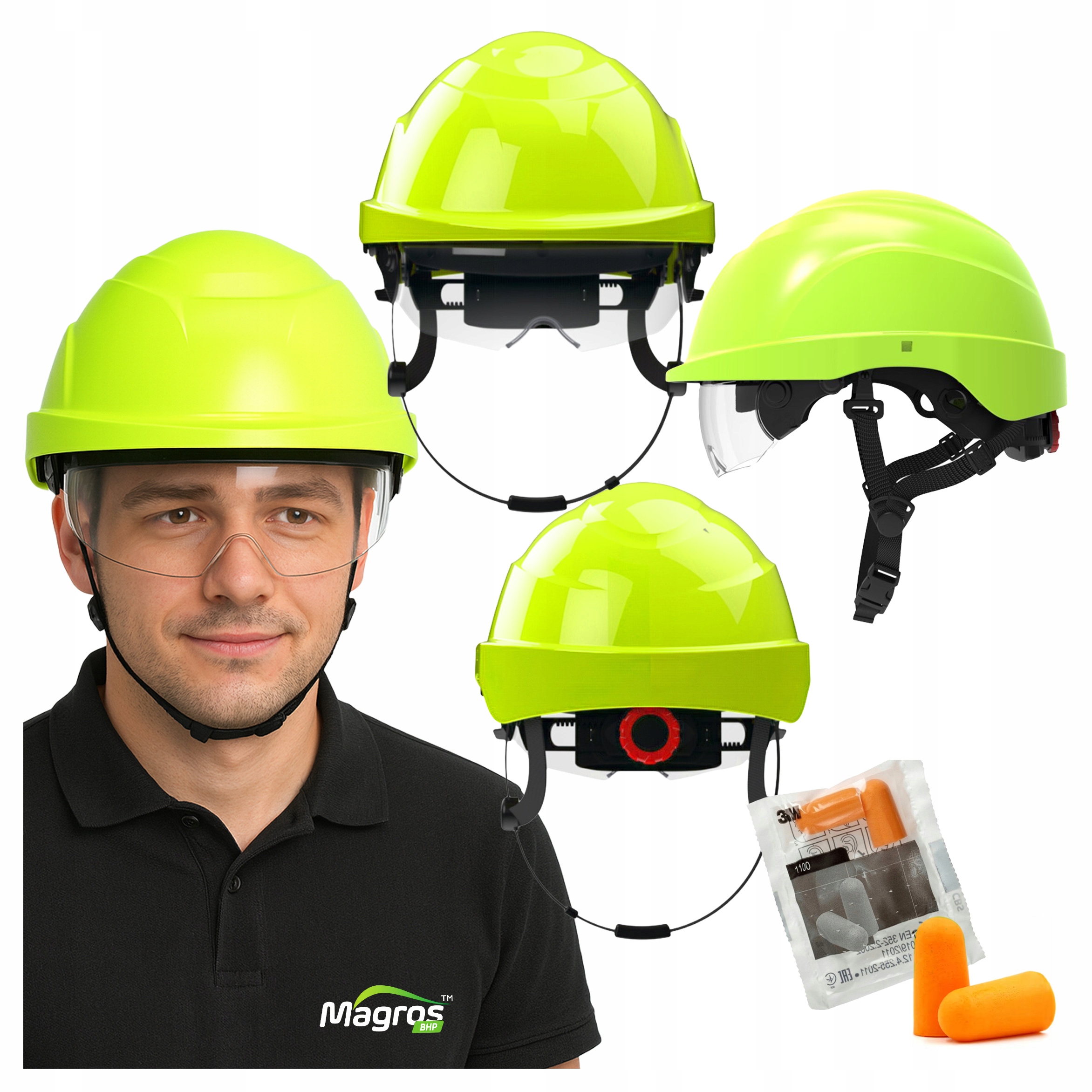 Elektroizolační ochranná přilba Průmyslové brýle Protekt Atra 20 Ce