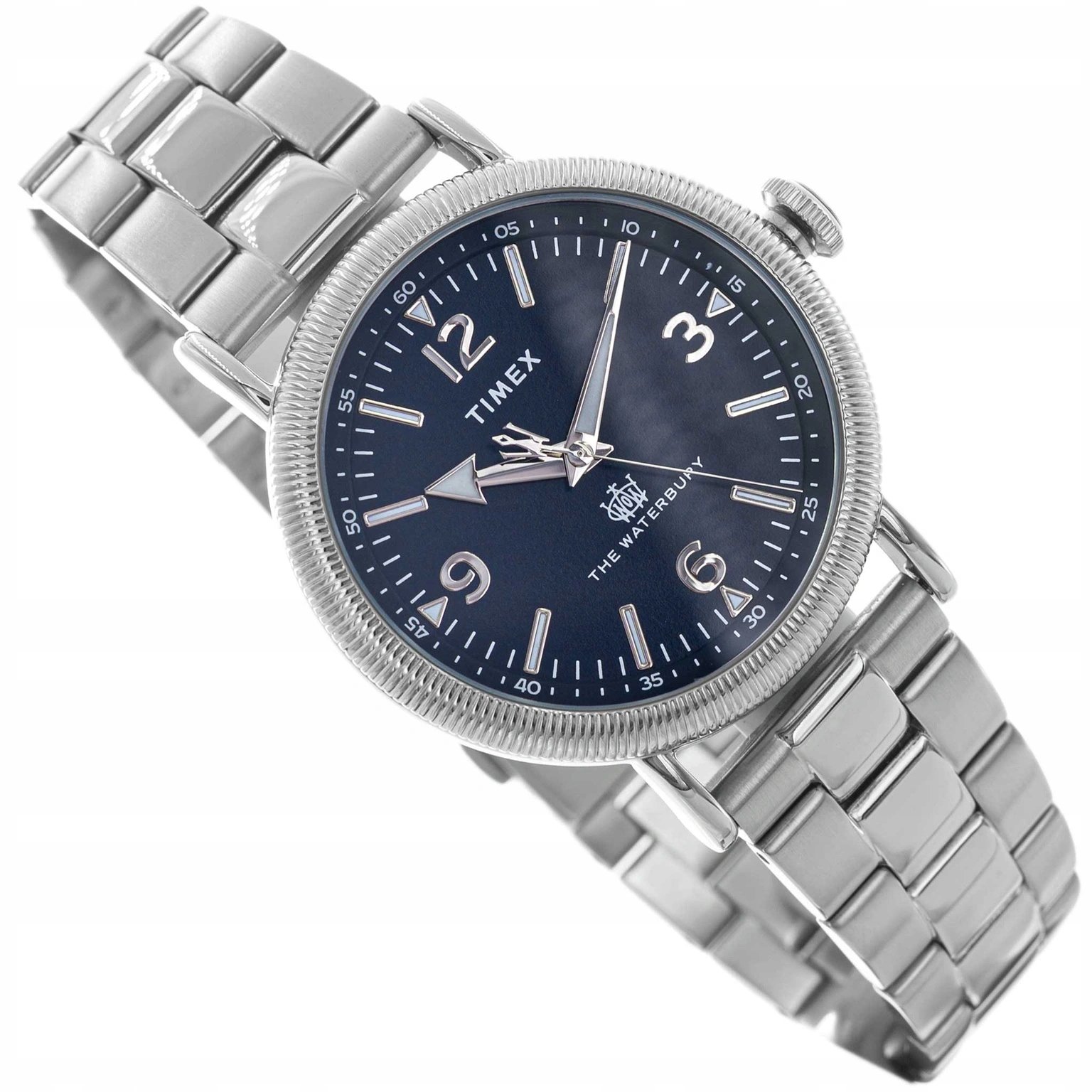 Pánské Hodinky Timex TW2W20500 The Waterbury Stříbrné Na Náramku