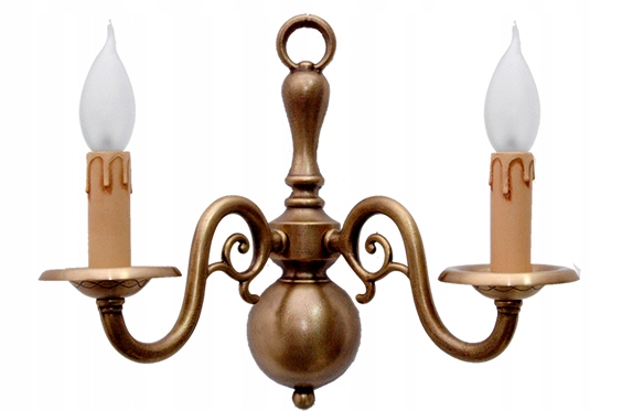 Mosadzné nástenné svietidlo, nástenná lampa z mosadze