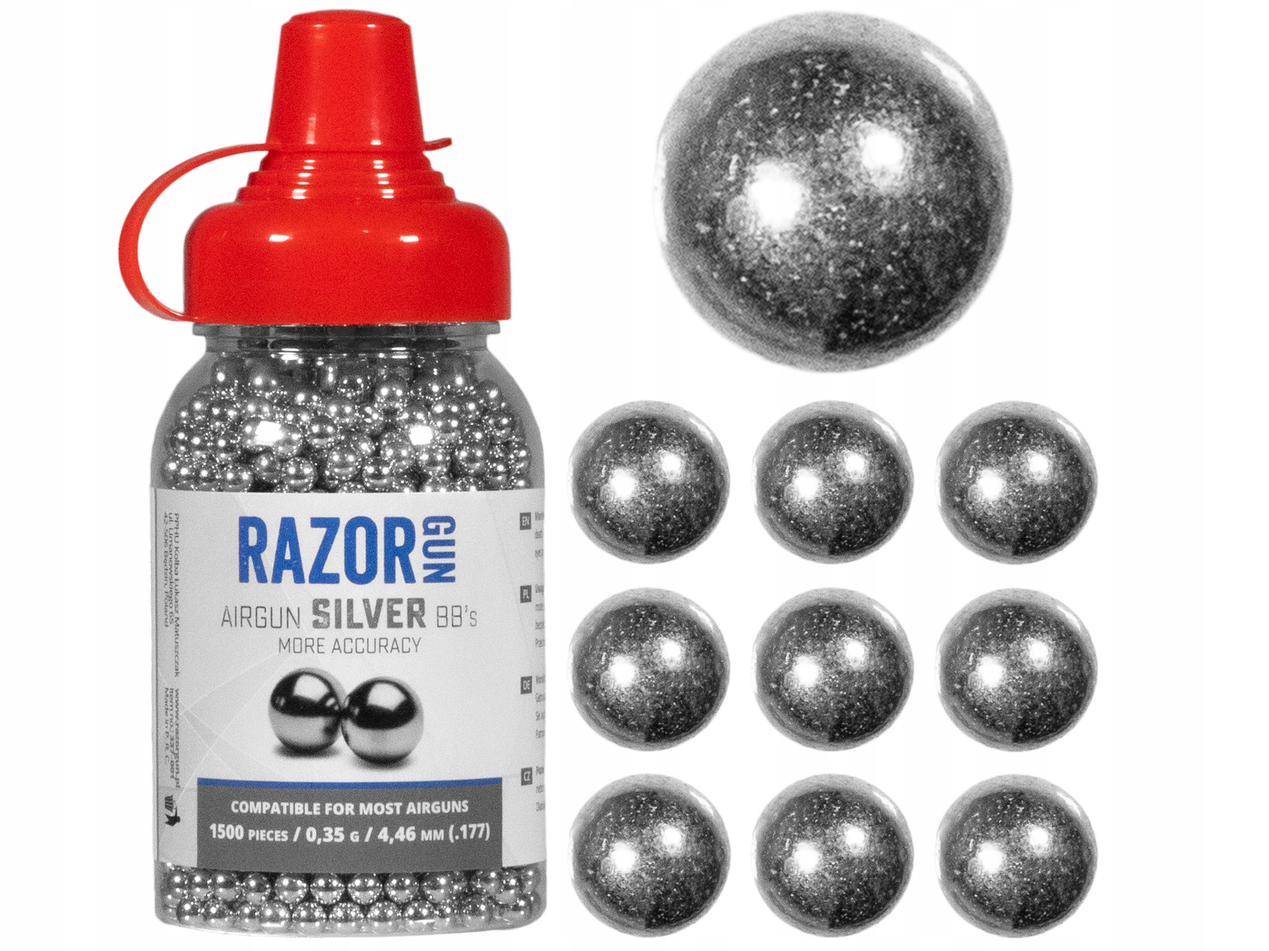 

Śrut BBs RazorGun Silver 4,46 mm 1500 szt.__KOLBA