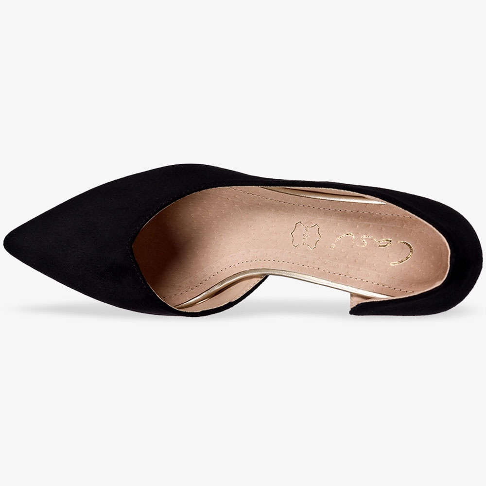 CZÓŁENKA DAMSKIE Z WYCIĘCIEM NA STABILNYM OBCASIE KLOCKU WKŁADKA SKÓRA 38 Marka Casu