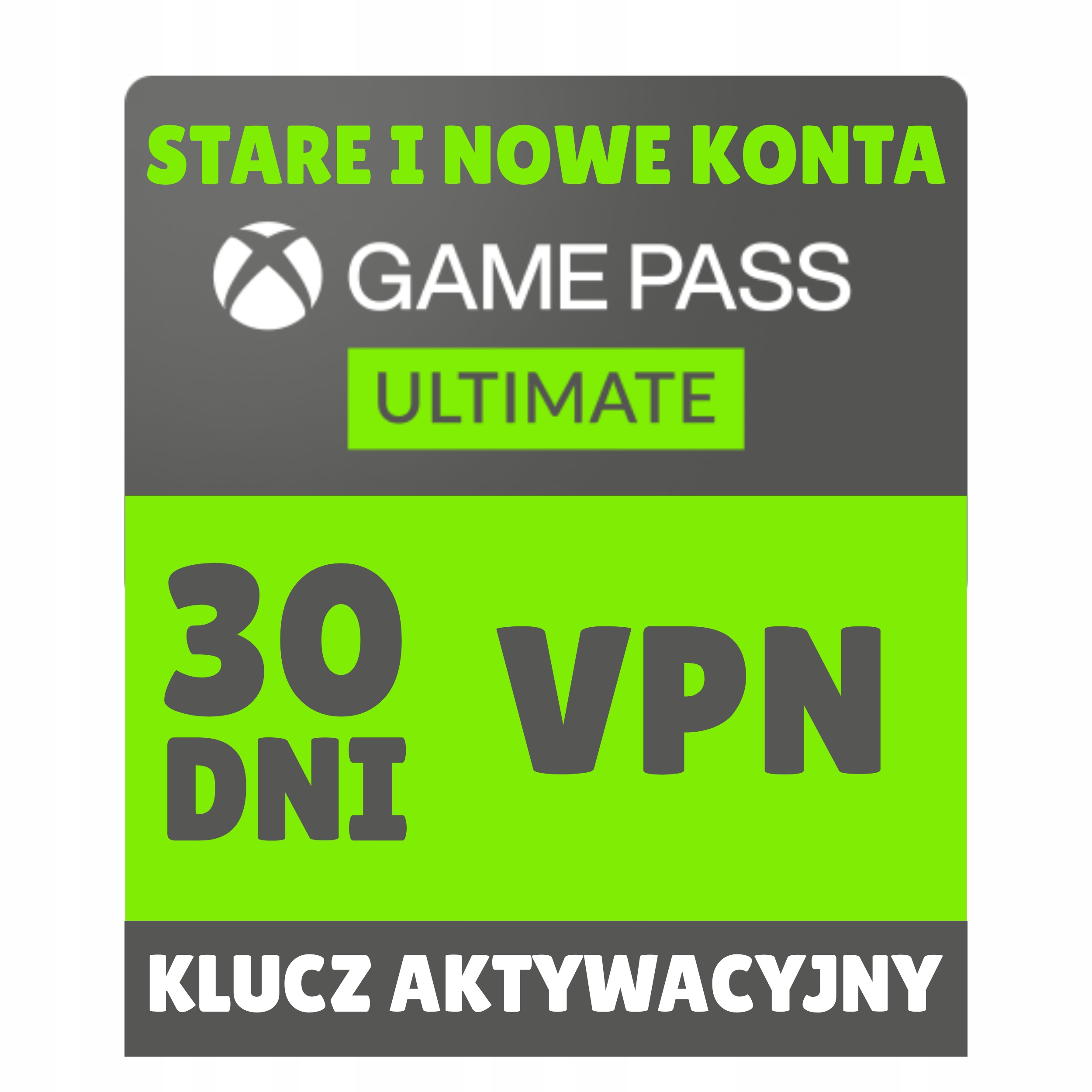 XBOX GAME PASS ULTIMATE 1 MIESIĄC | 30 DNI | KLUCZ/KOD | VPN | STARE I NOWE
