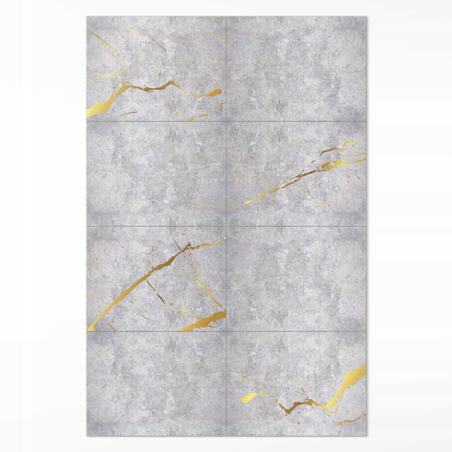 Dekoratívny vinylový koberec Betónové kamenné dosky, veľké 140 x 210 cm