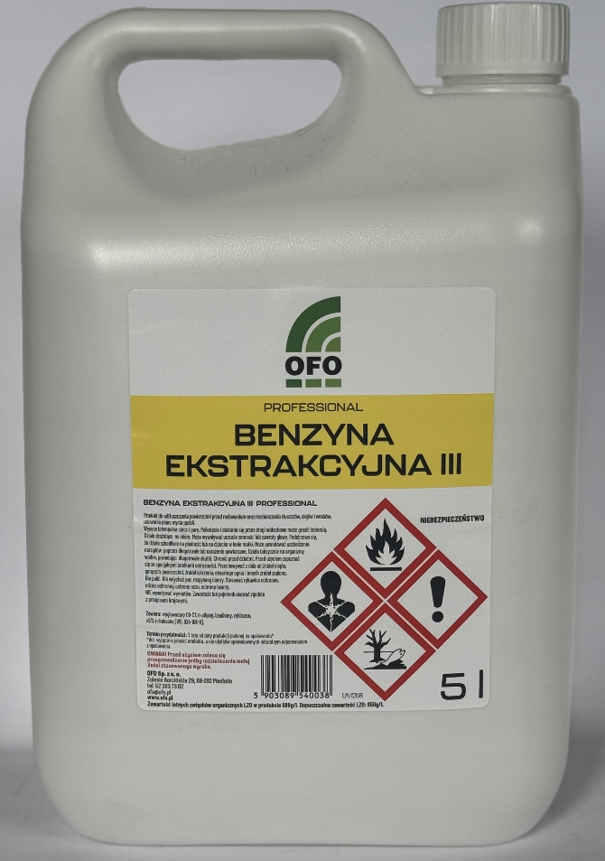 Benzyna Ekstrakcyjna III Ofo 5L