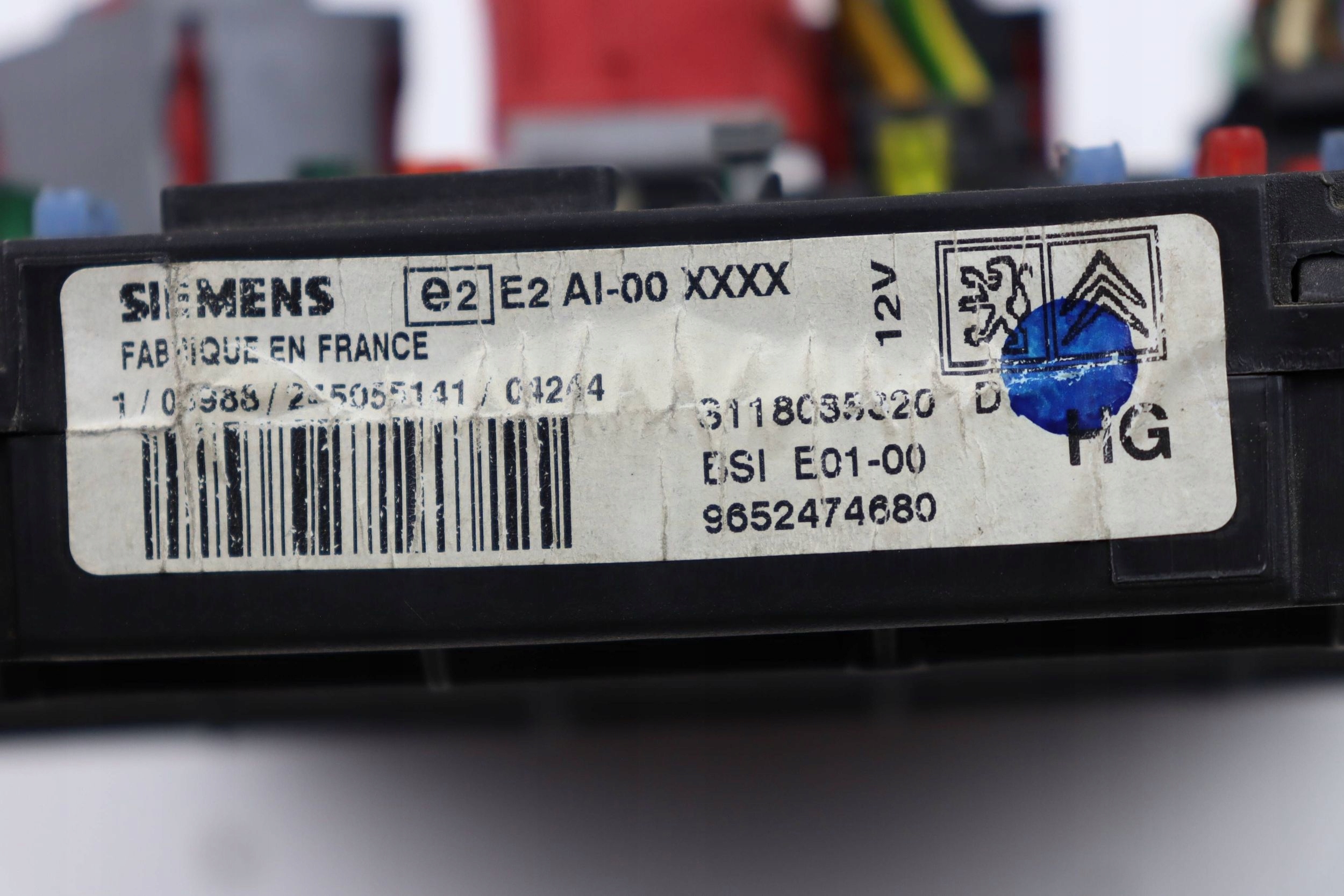 CITROEN PEUGEOT module control unit compartment BSI 9652474680 S118085320D